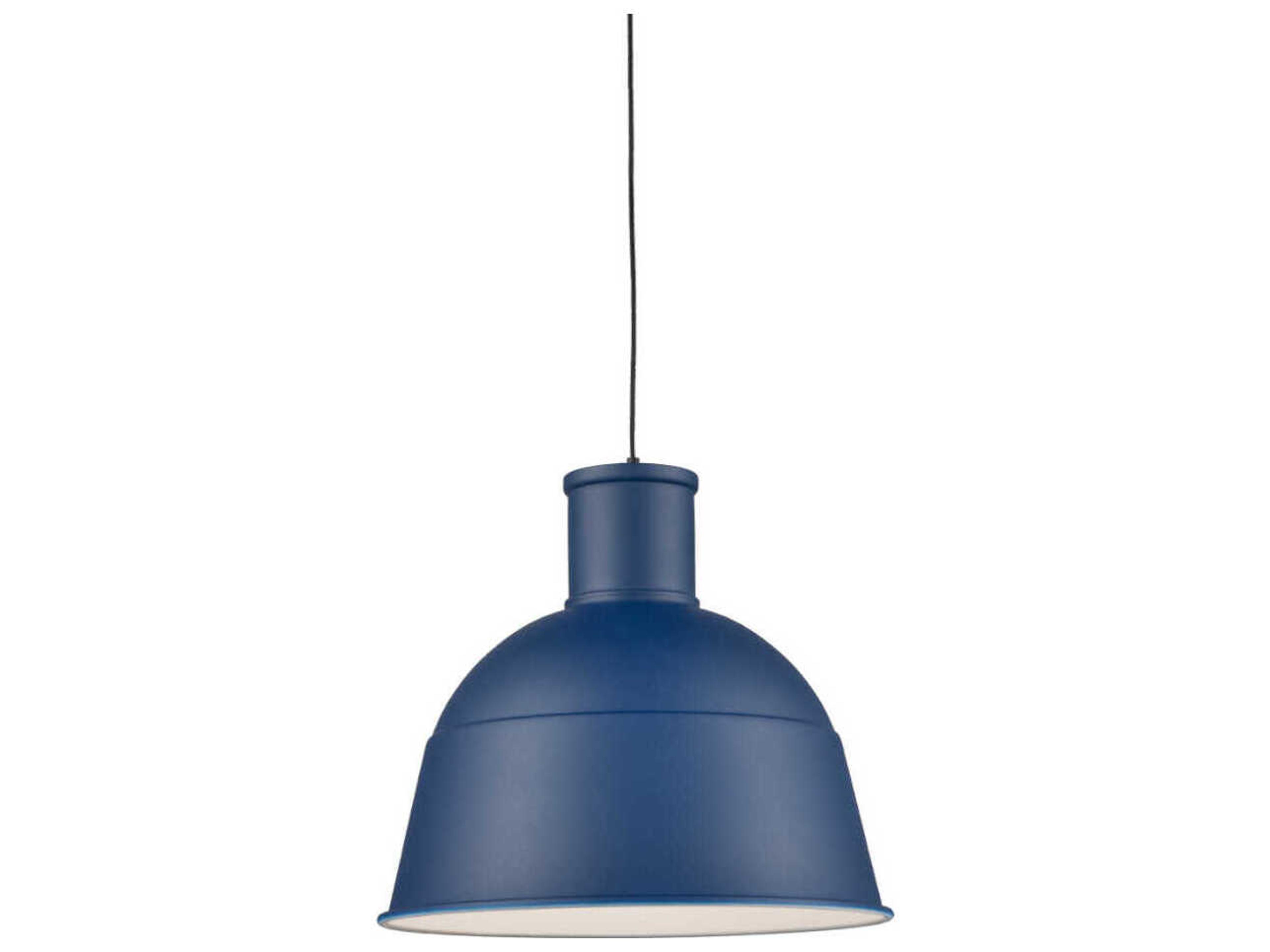 Kuzco Lighting Irving 1-Light Indigo Blue Dome Pendant