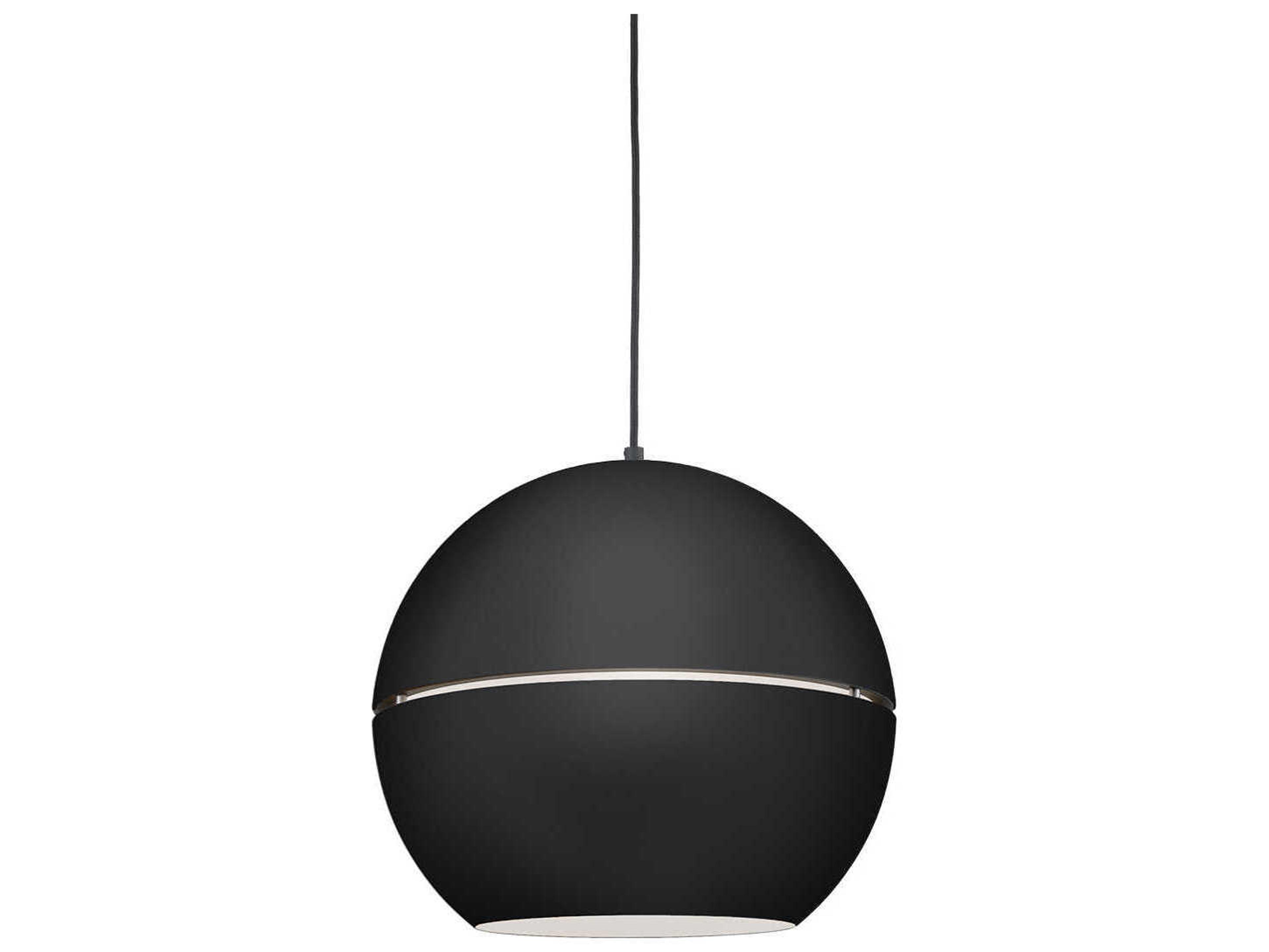 Kuzco Lighting Lucas 1-Light Black Globe Pendant