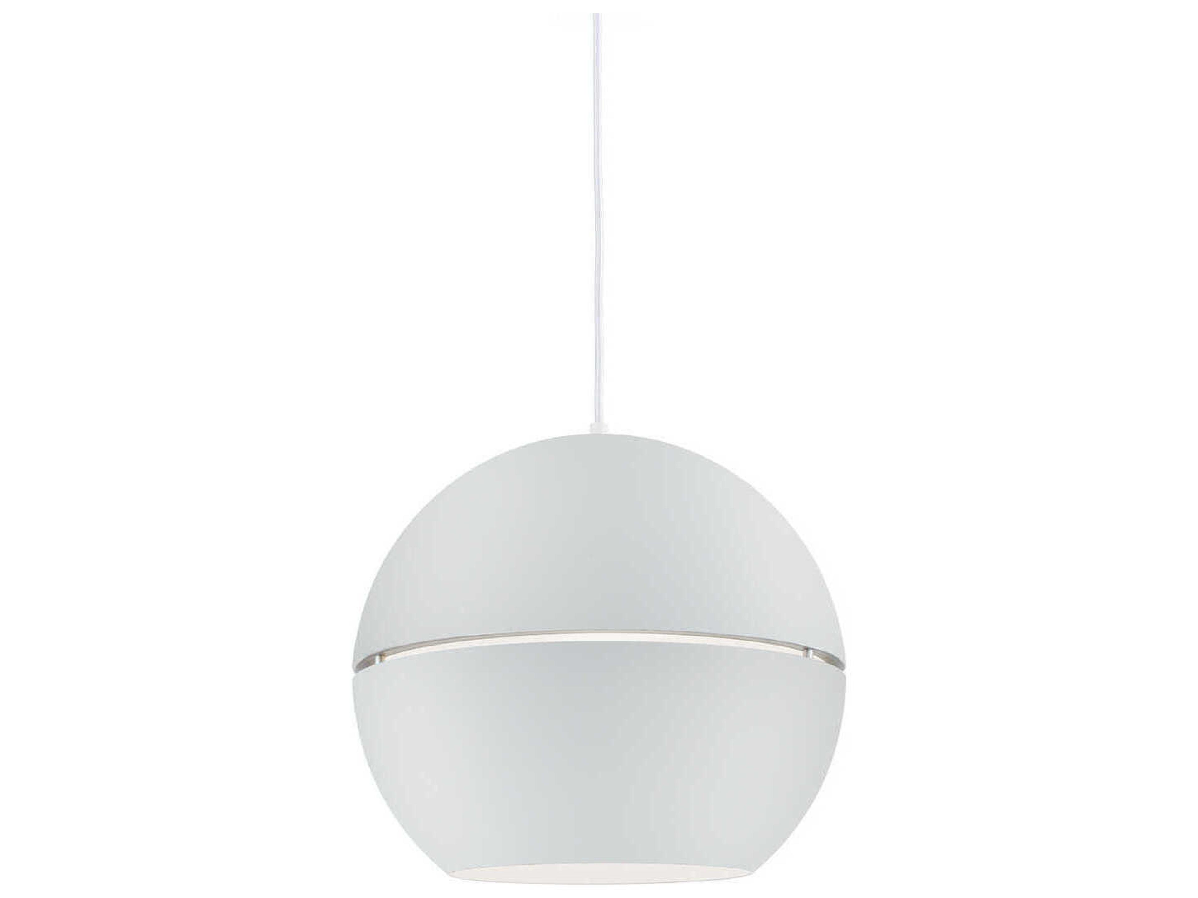 Kuzco Lighting Lucas 1-Light White Globe Pendant