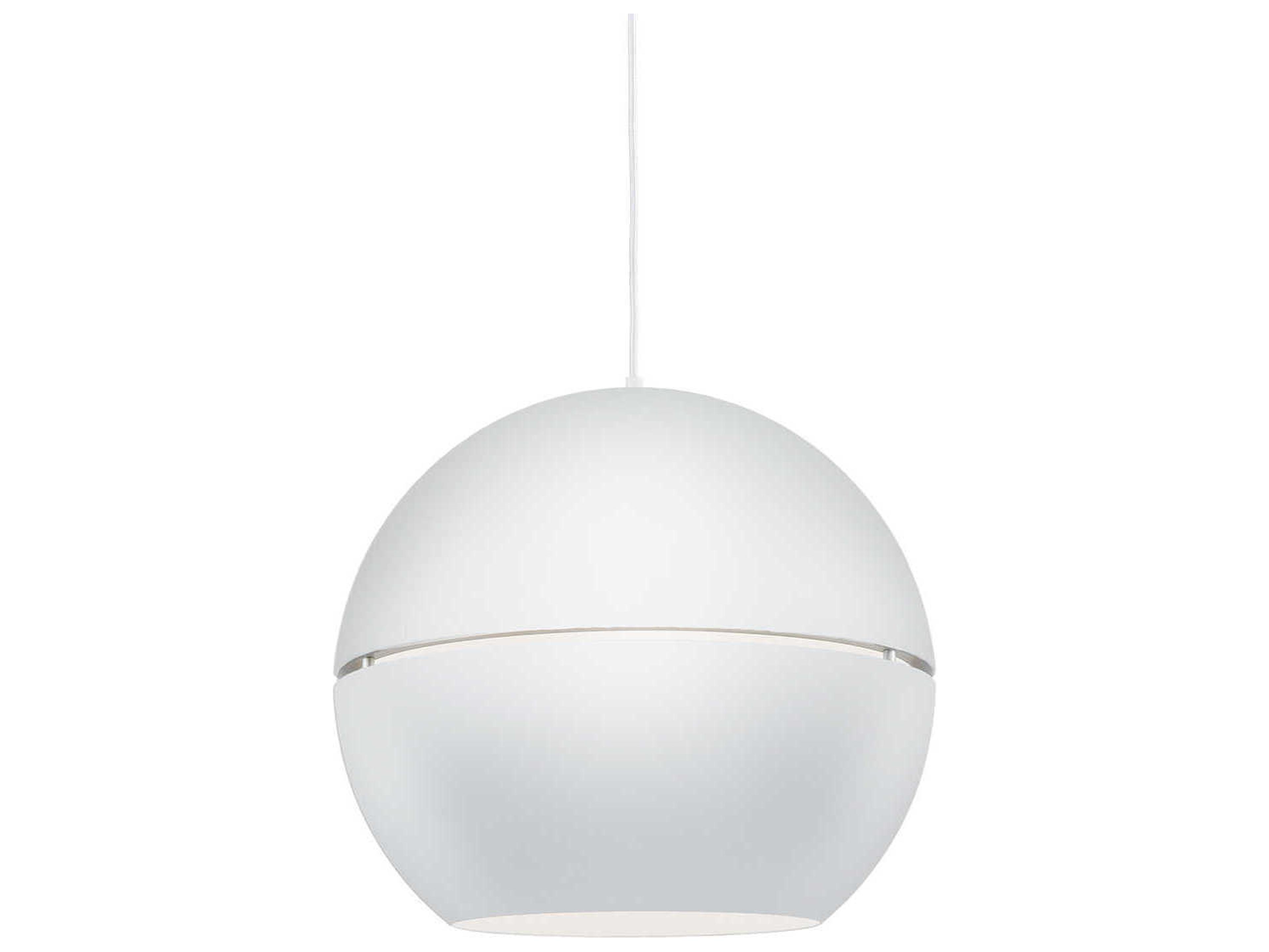 Kuzco Lighting Lucas 1-Light White Globe Pendant