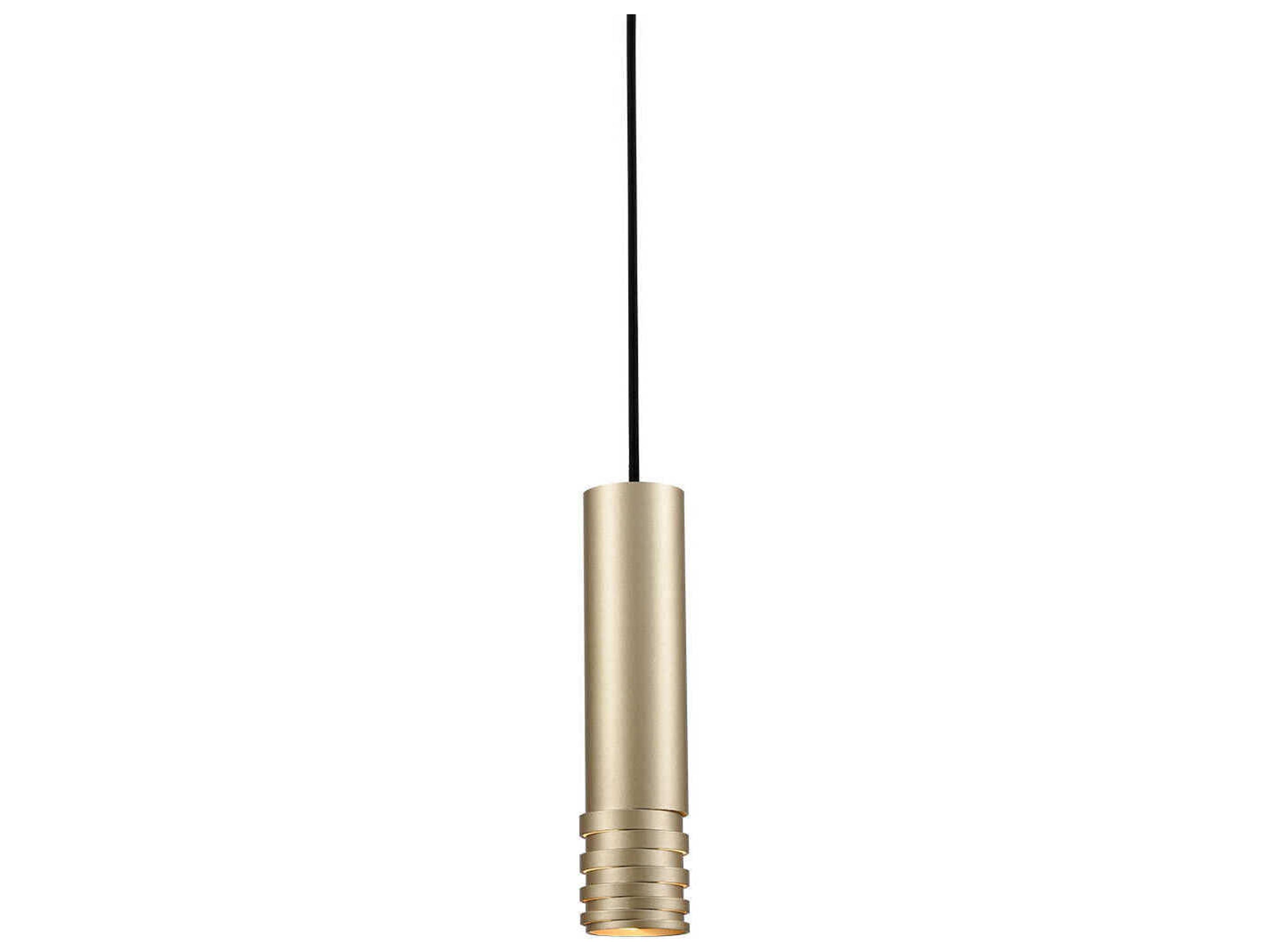 Kuzco Lighting Milca 1-Light Gold Cylinder Mini Pendant