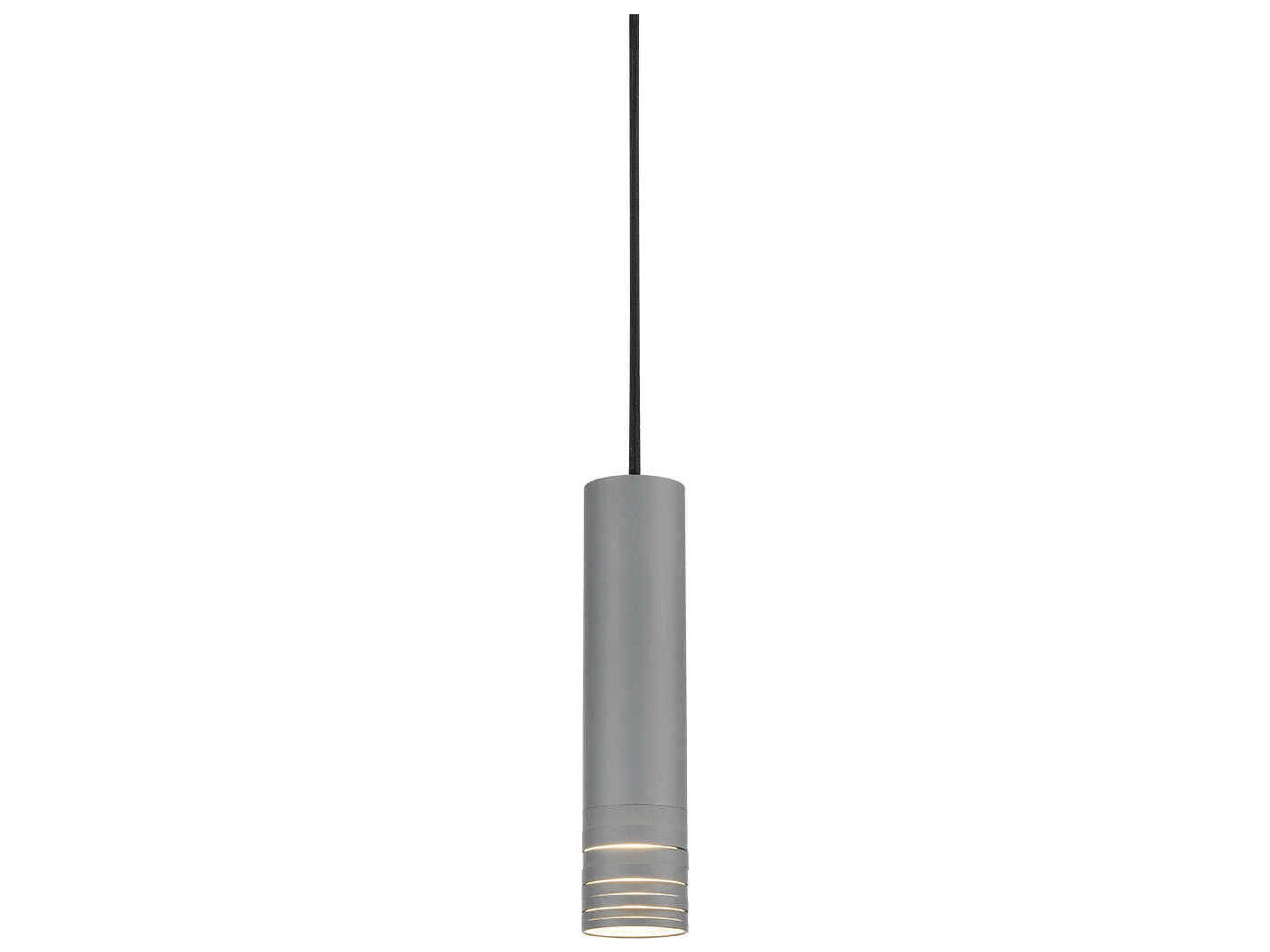 Kuzco Lighting Milca 1-Light Gray Cylinder Mini Pendant