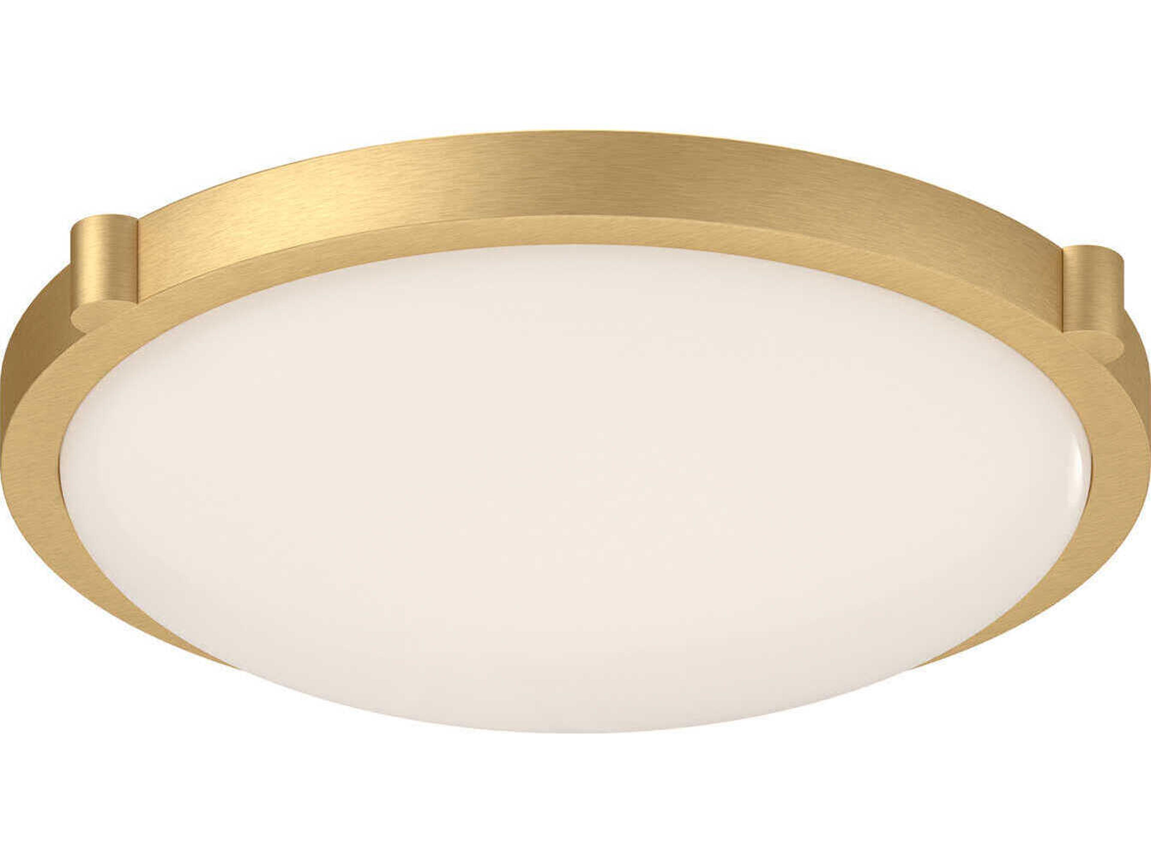 Kuzco Lighting Floyd Brushed Gold Round Flush Mount