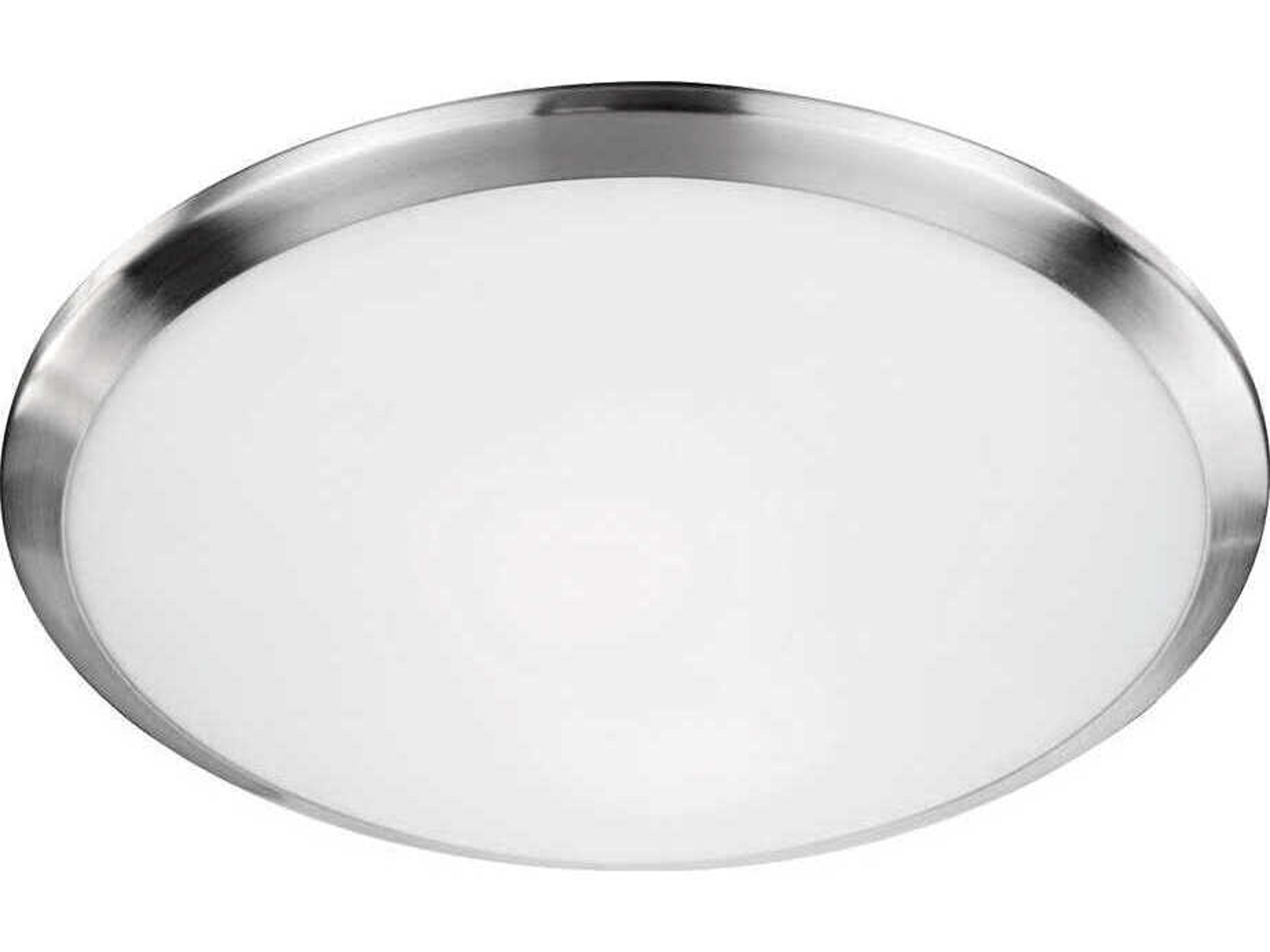 Kuzco Lighting Malta 1-Light Brushed Nickel Dome Flush Mount