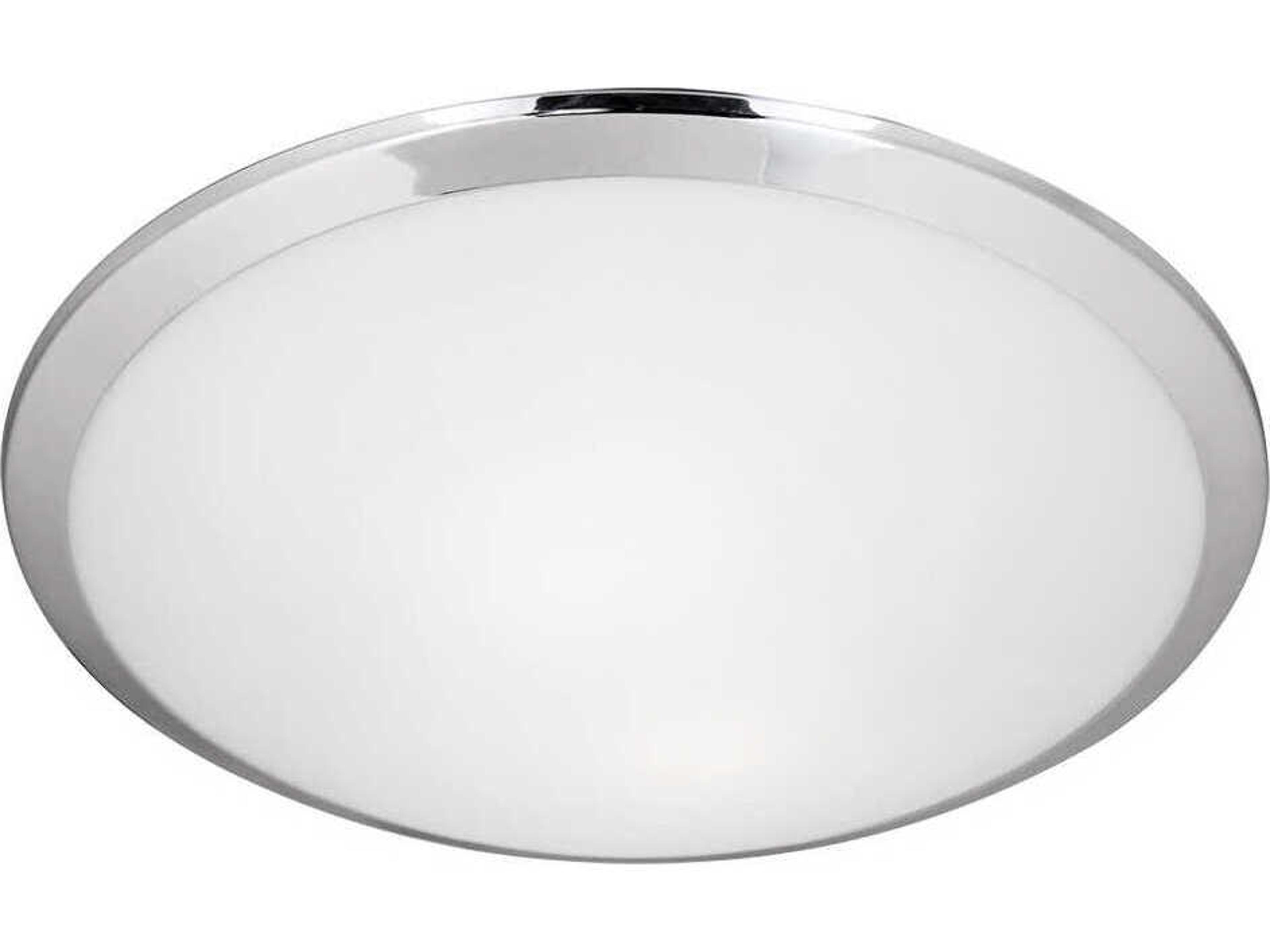 Kuzco Lighting Malta 1-Light Chrome Dome Flush Mount