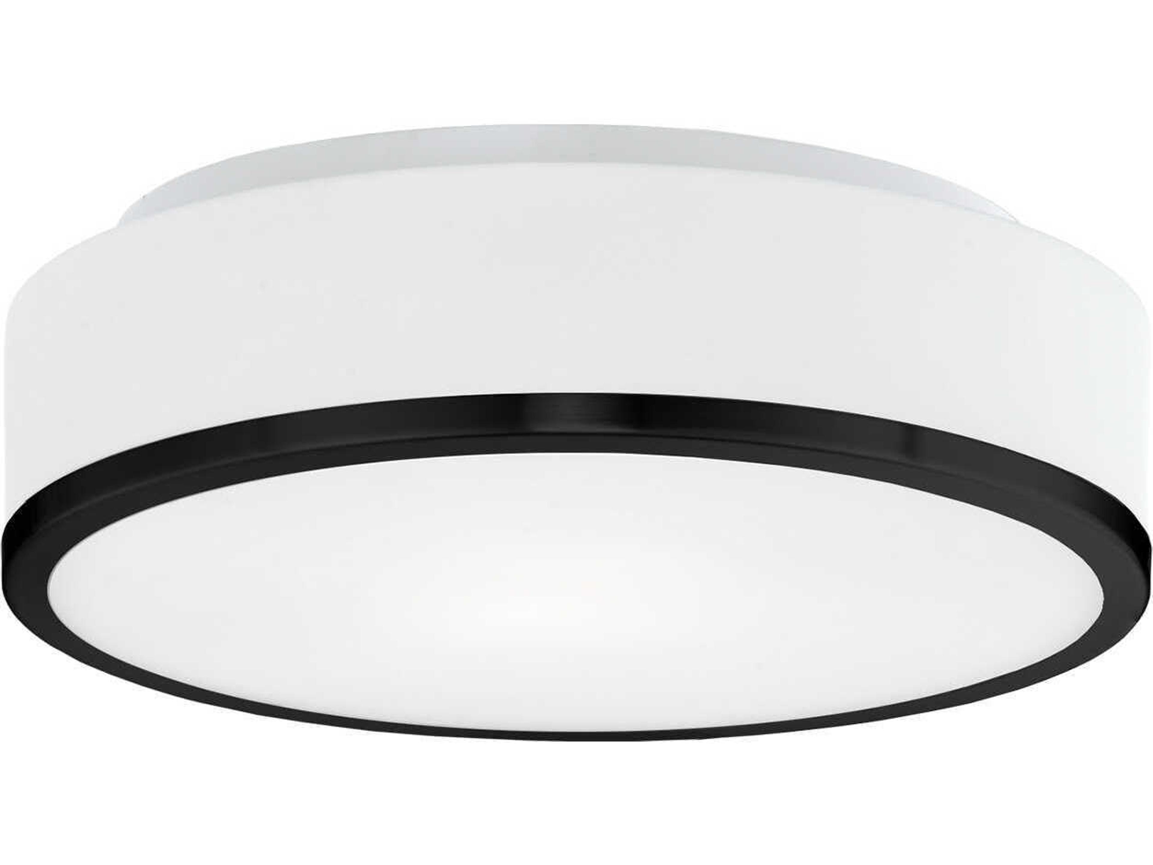 Kuzco Lighting Charlie 2-Light Black Round Flush Mount