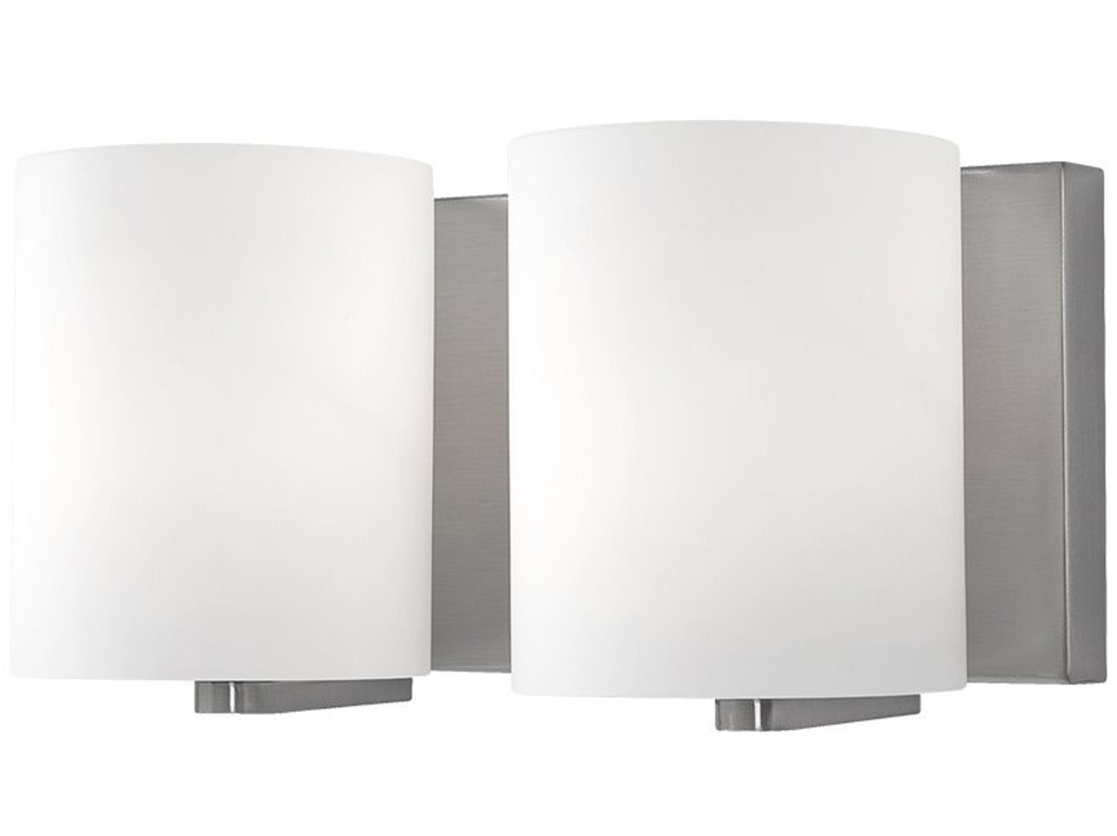 Kuzco Lighting Bridgewater 2-Light Brushed Nickel Vanity Light