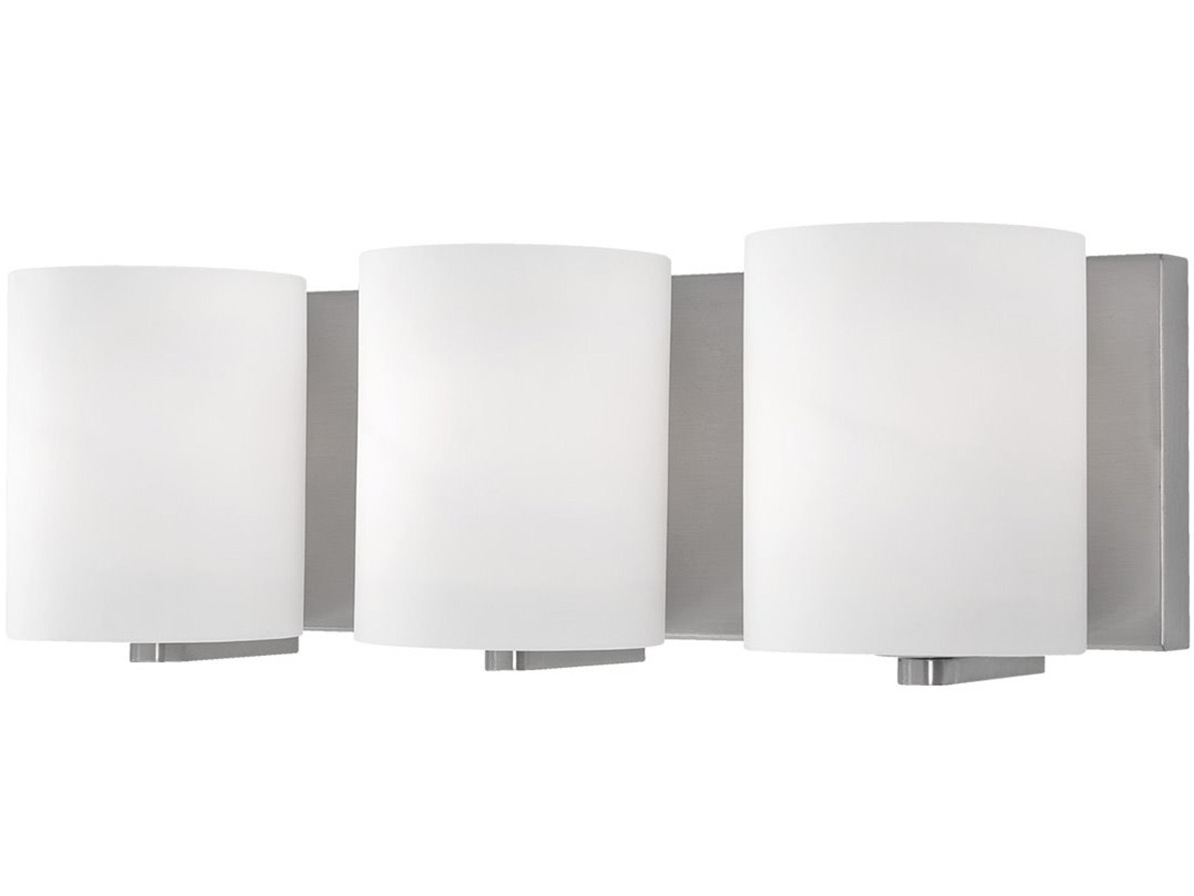 Kuzco Lighting Bridgewater 3-Light Brushed Nickel Vanity Light