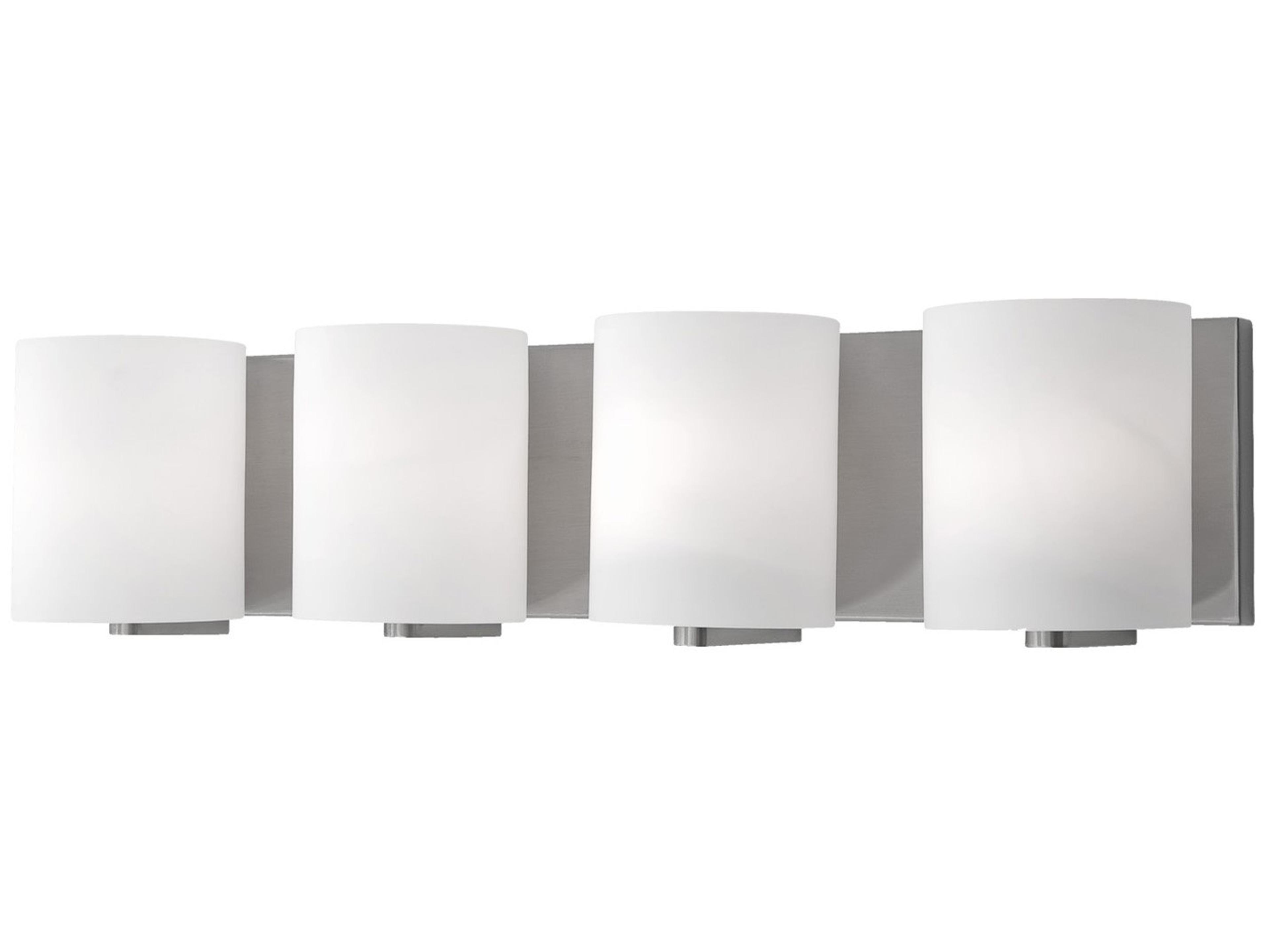 Kuzco Lighting Bridgewater 4-Light Brushed Nickel Vanity Light