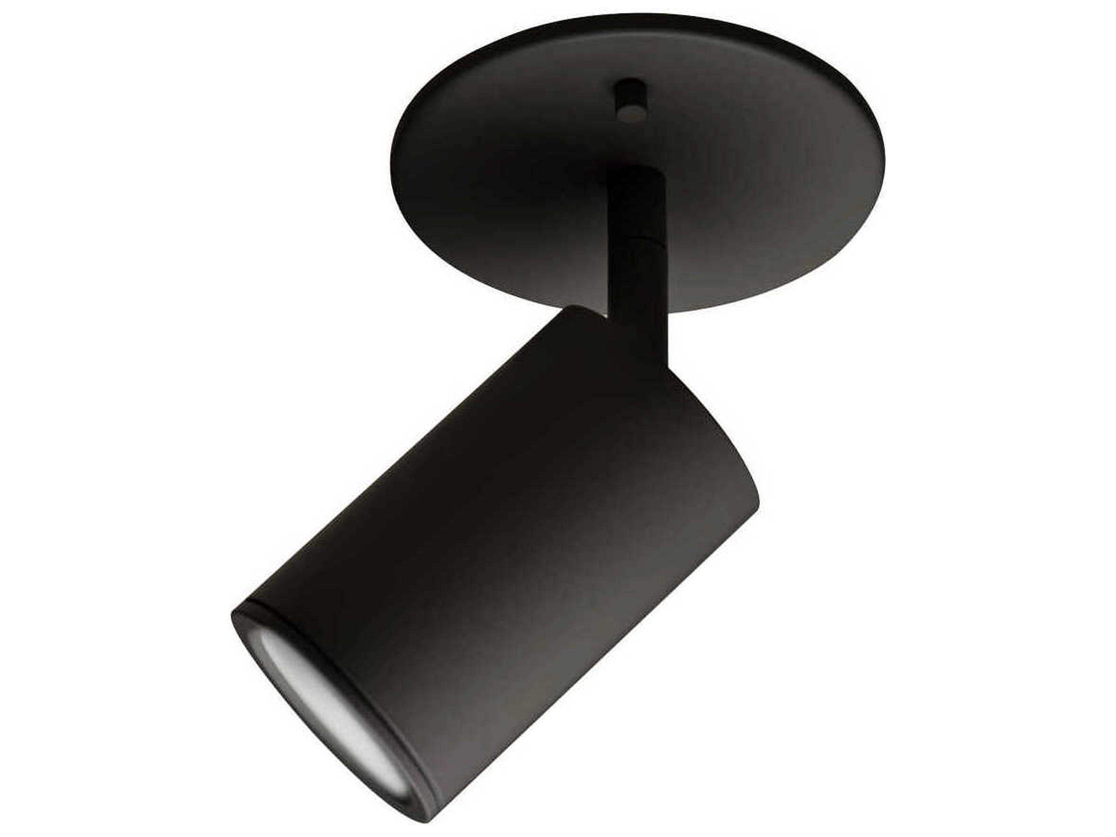 Kuzco Lighting Barclay 1-Light Black Cylinder Semi Flush Mount