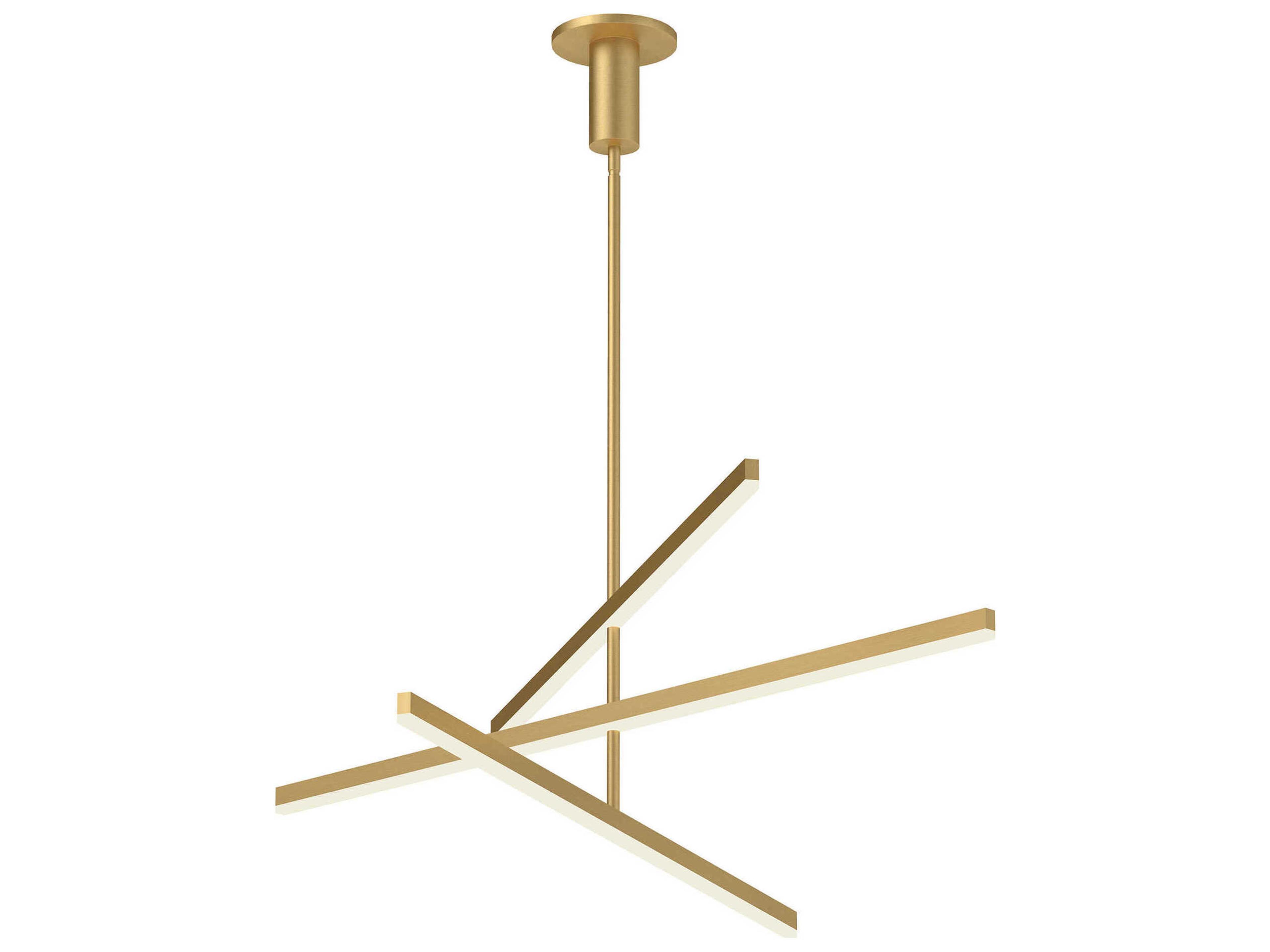 Kuzco Lighting Vega Brushed Gold Linear Chandelier