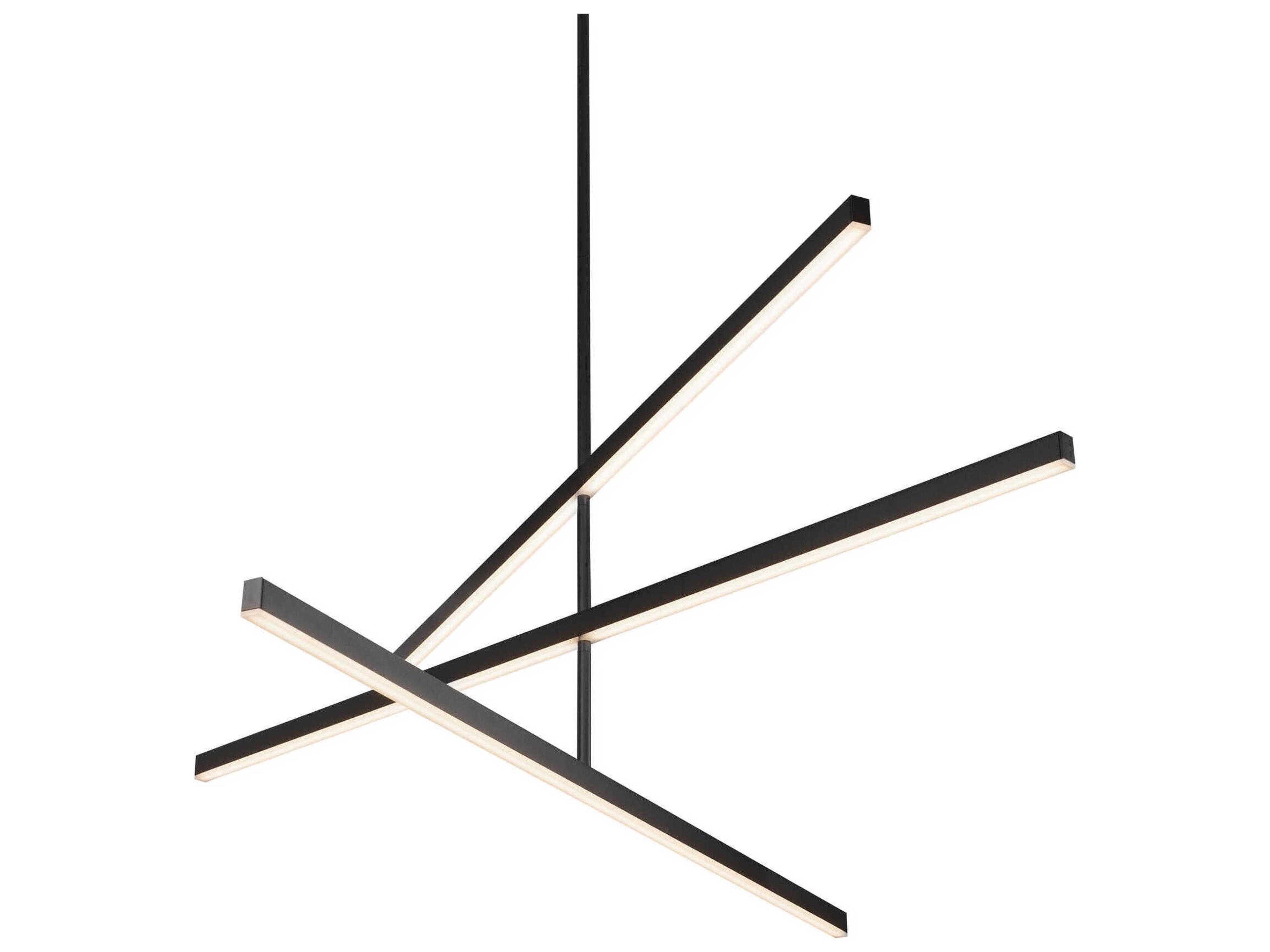 Kuzco Lighting Vega Black Linear Chandelier