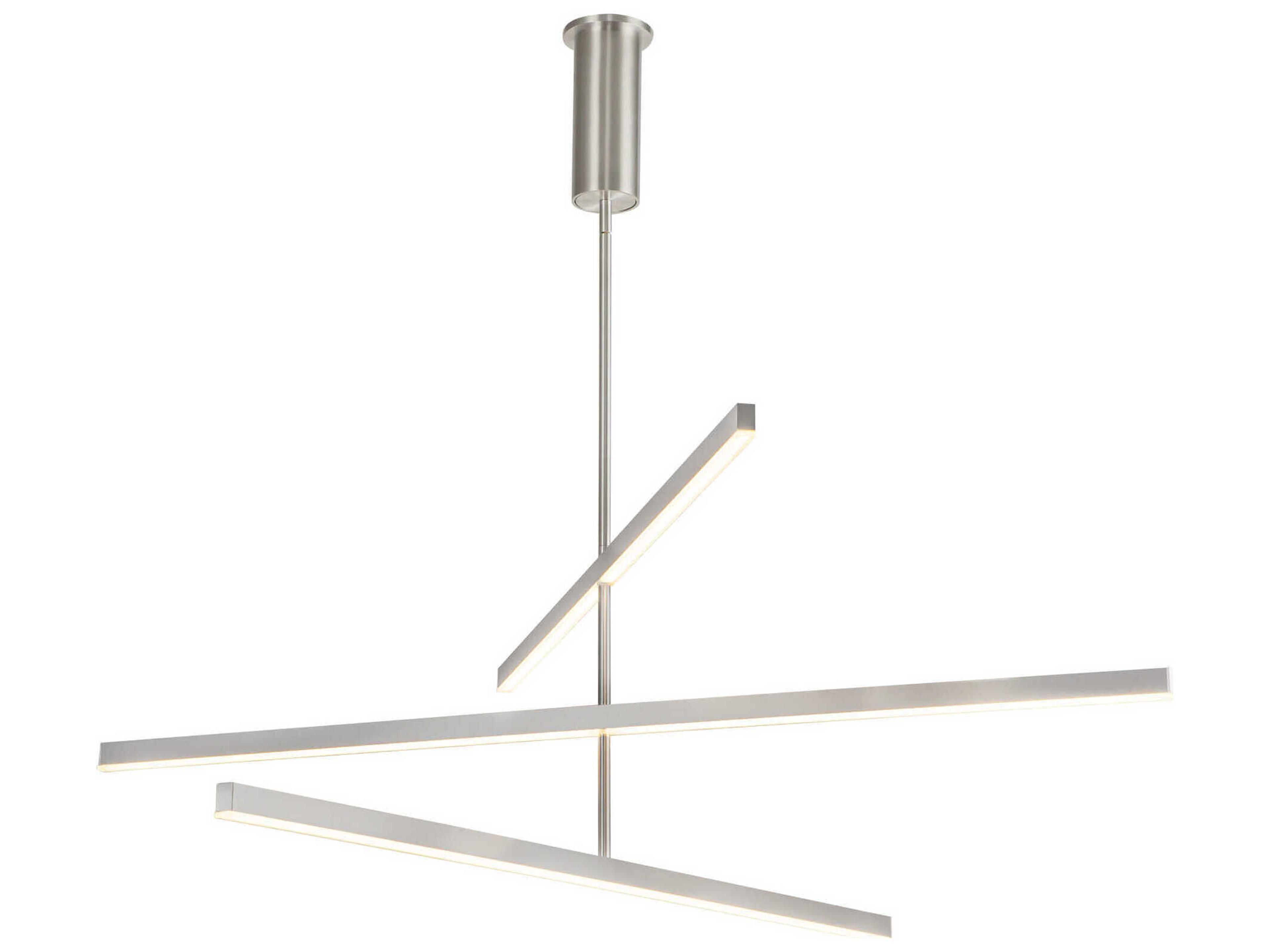 Kuzco Lighting Vega Brushed Nickel Linear Chandelier