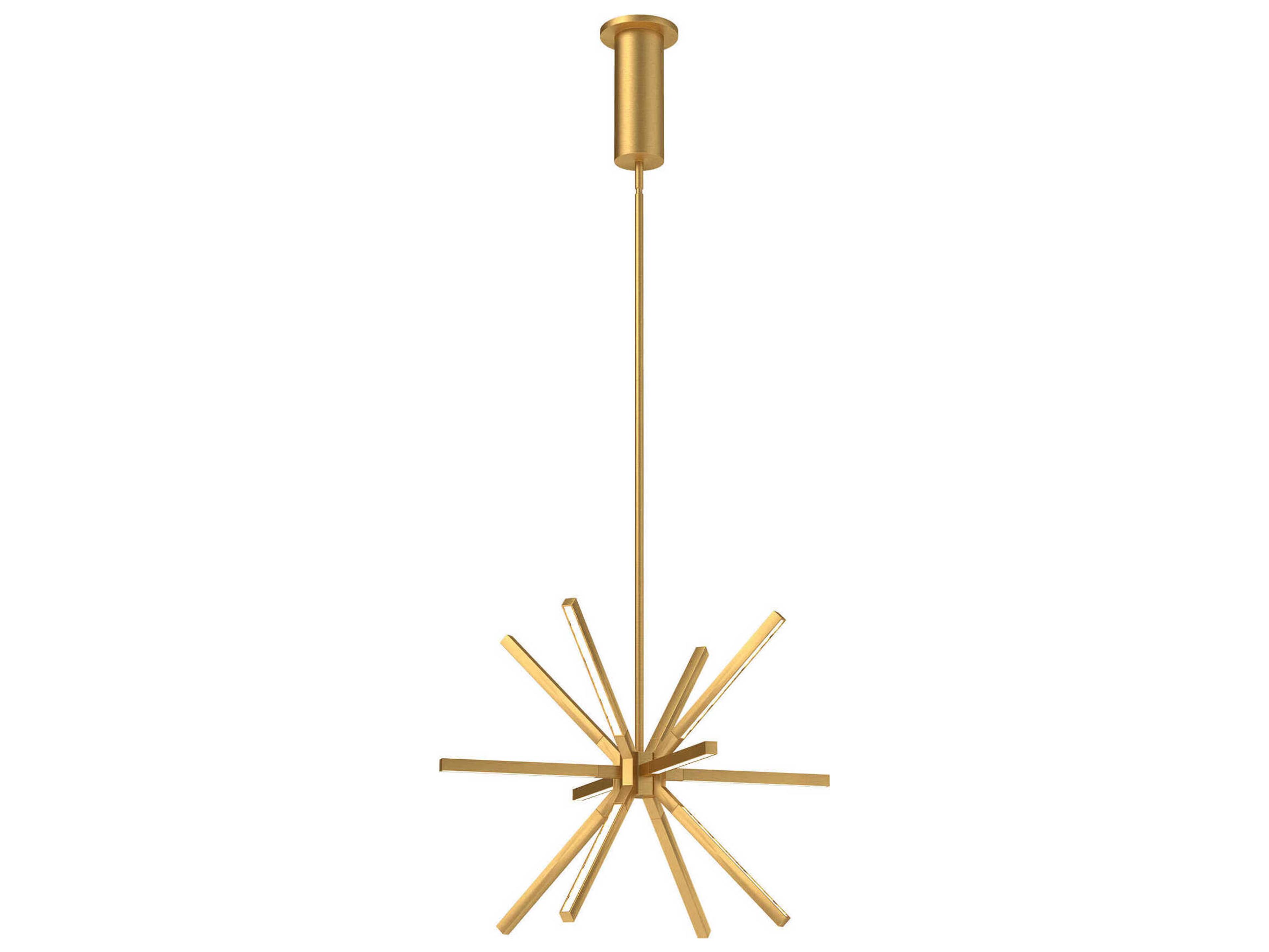 Kuzco Lighting Sirius Minor Brushed Gold Sputnik Chandelier