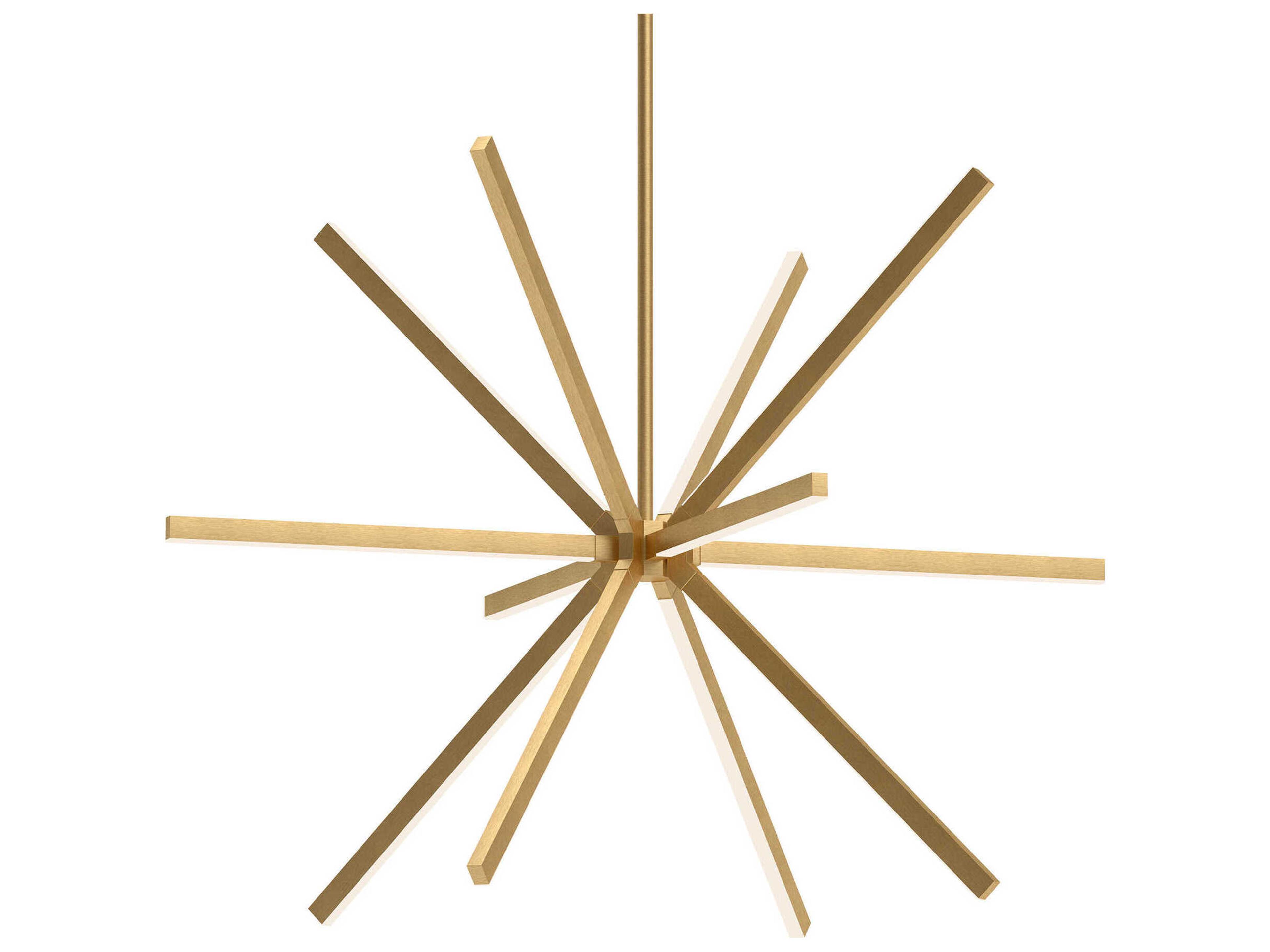 Kuzco Lighting Sirius Brushed Gold Sputnik Chandelier