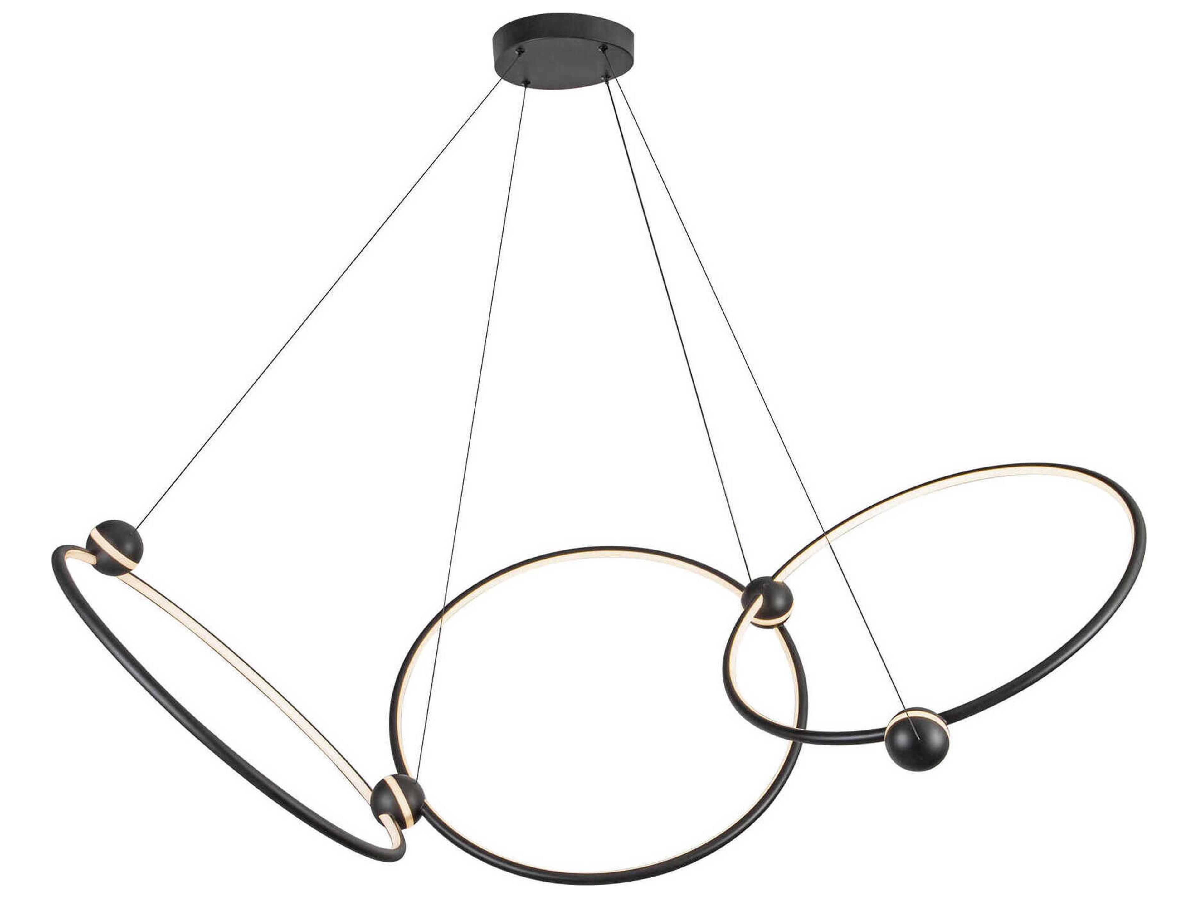 Kuzco Lighting Isho Black Round Chandelier