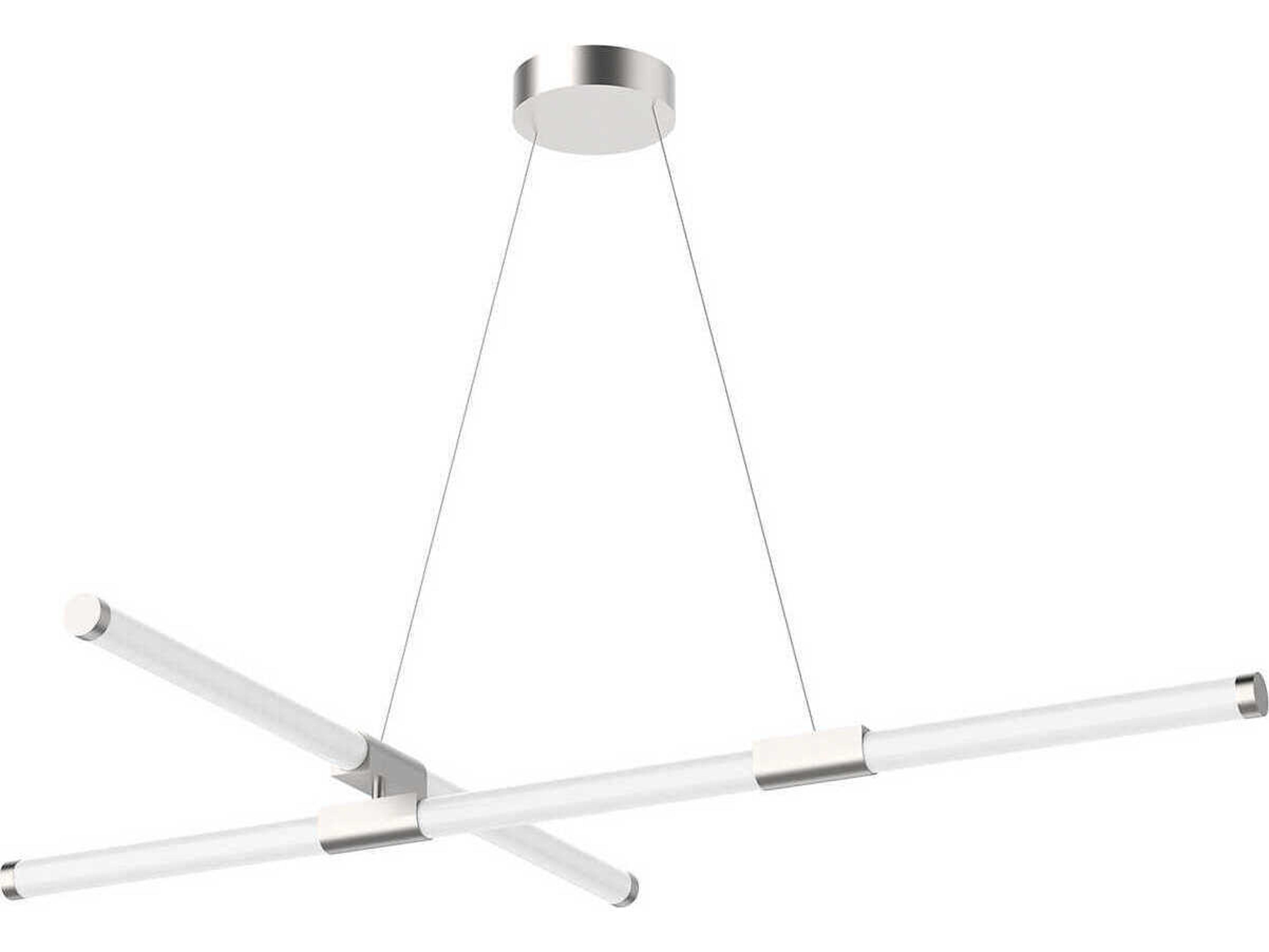 Kuzco Lighting Akari Brushed Nickel Linear Chandelier