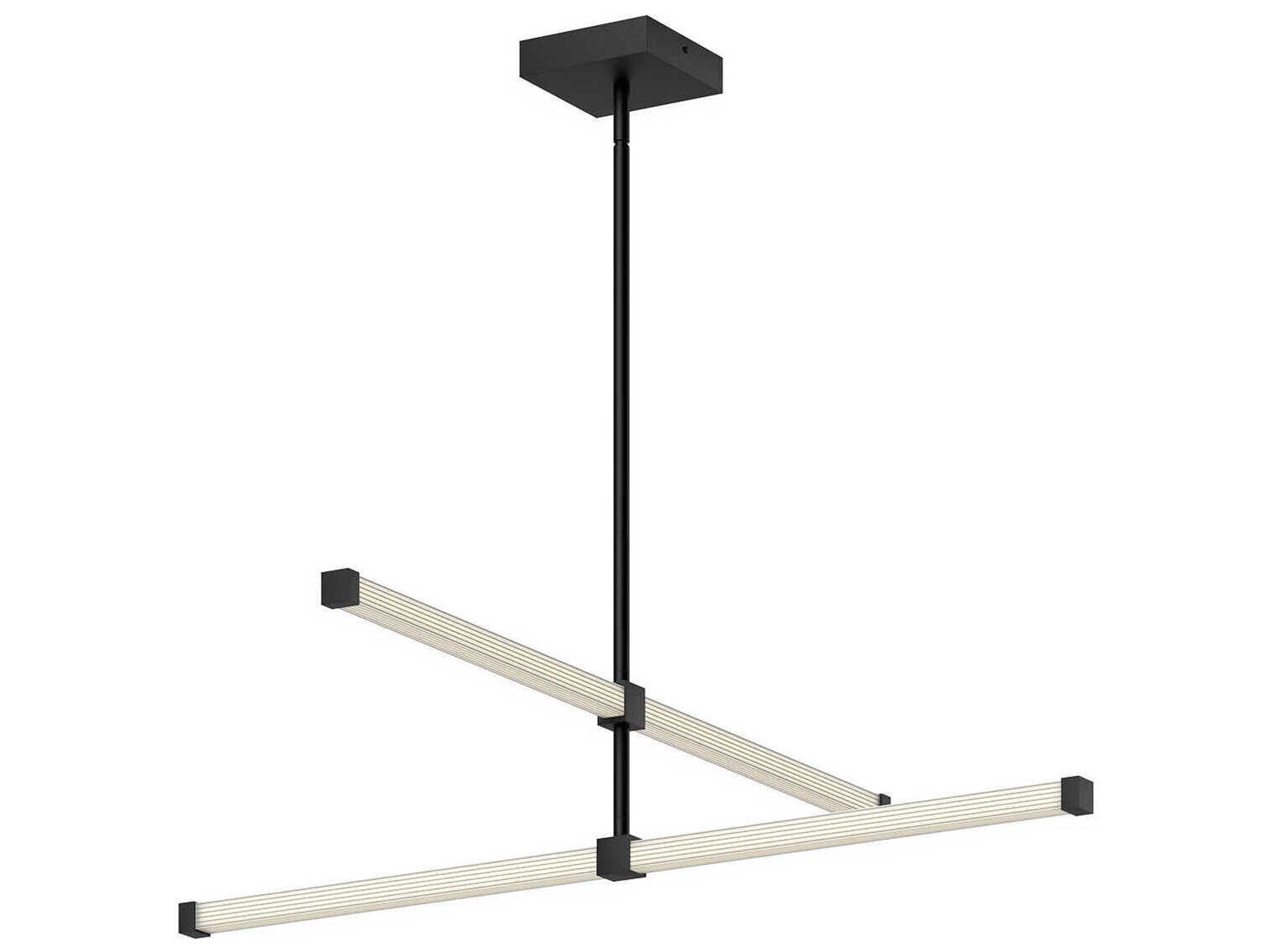 Kuzco Lighting Blade Black Linear Chandelier