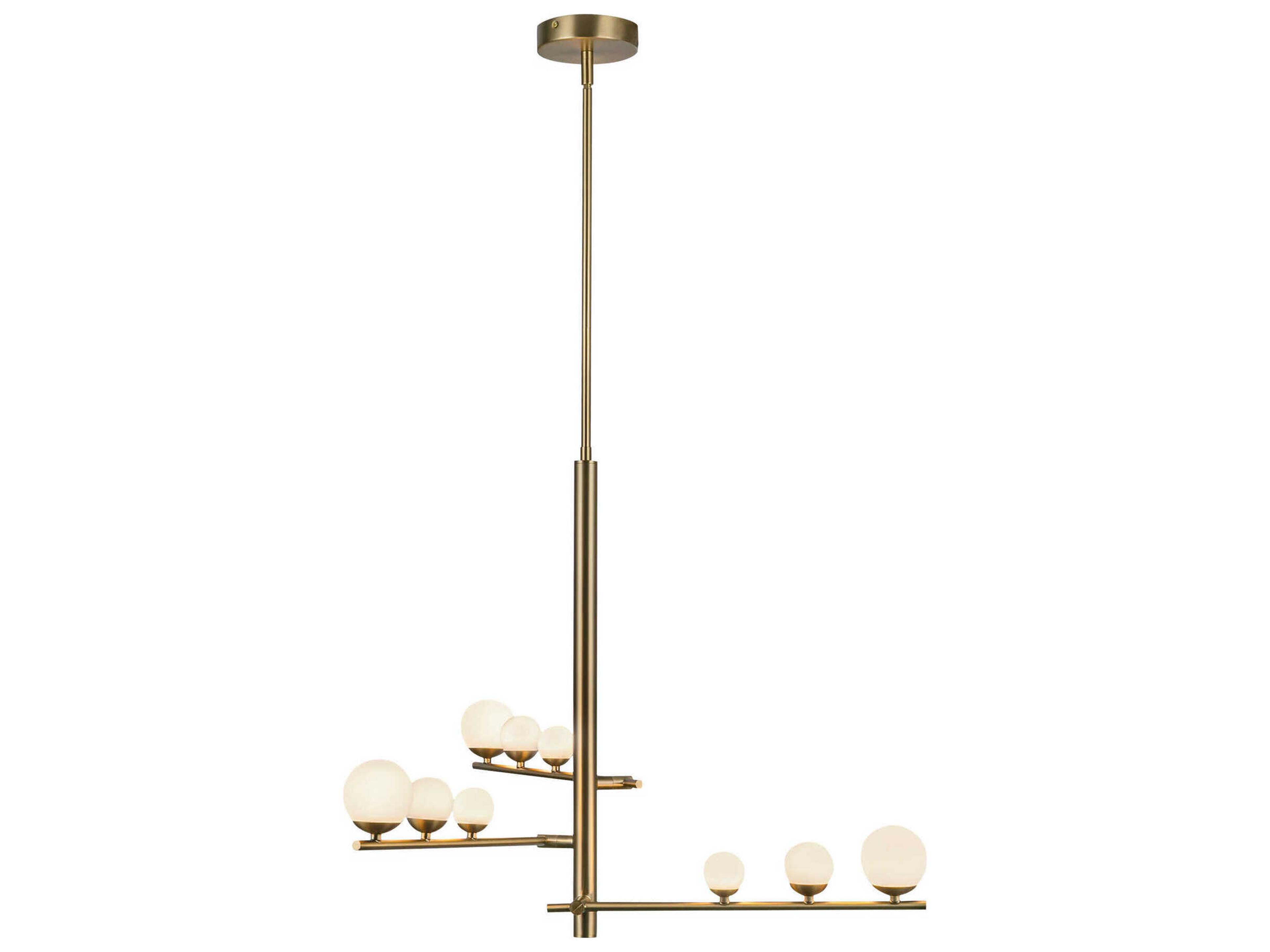 Kuzco Lighting Juniper Brushed Gold Round Chandelier