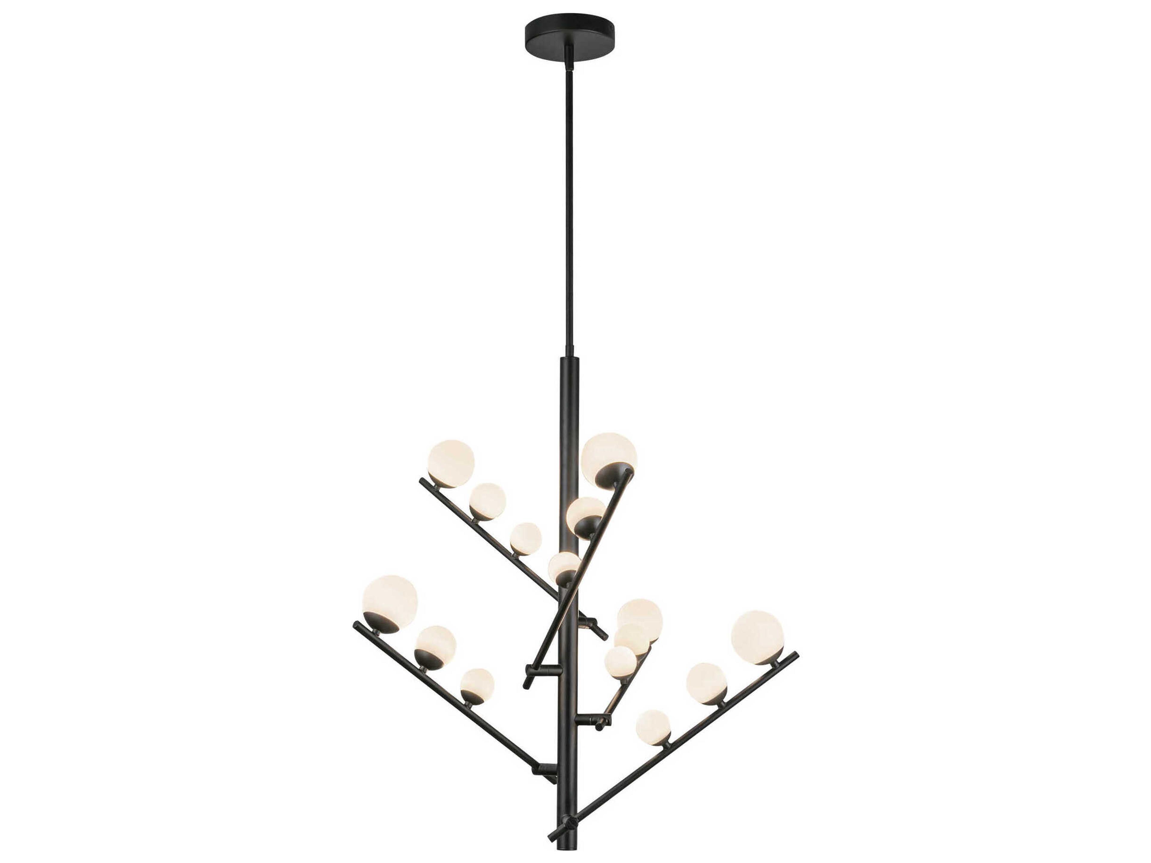 Kuzco Lighting Juniper Black Globe Chandelier