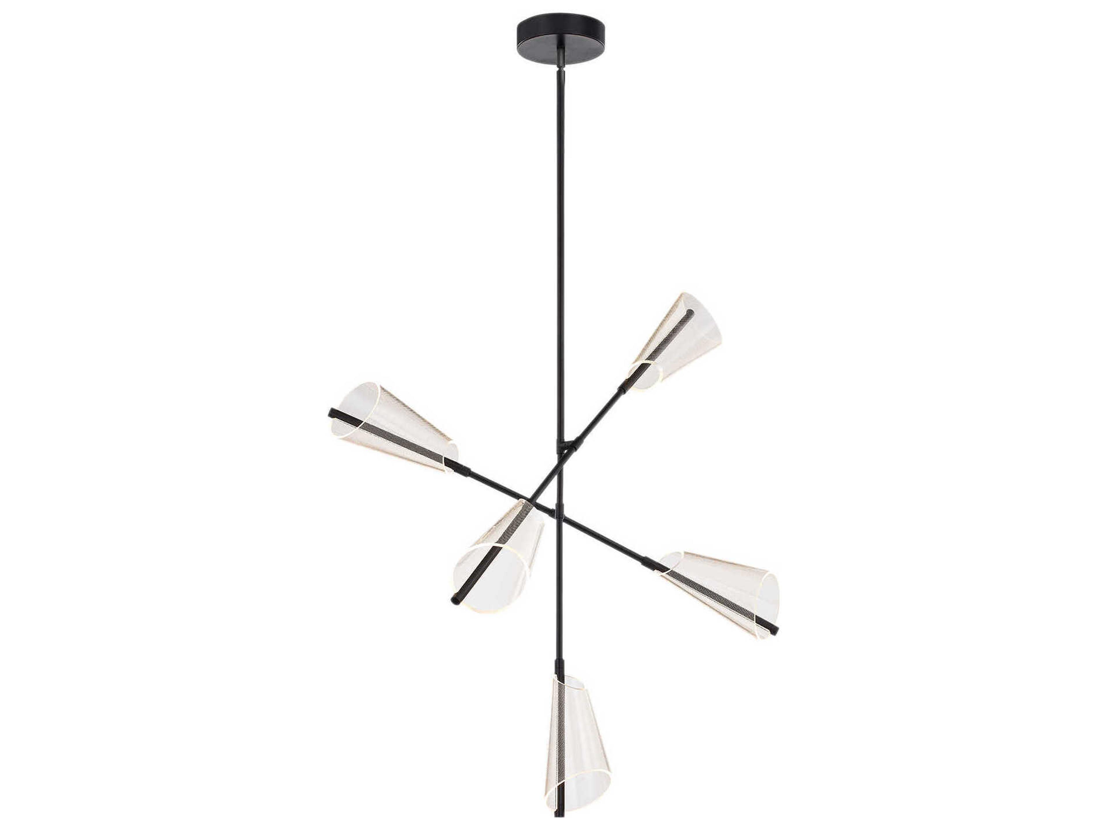 Kuzco Lighting Mulberry Black Sputnik Chandelier