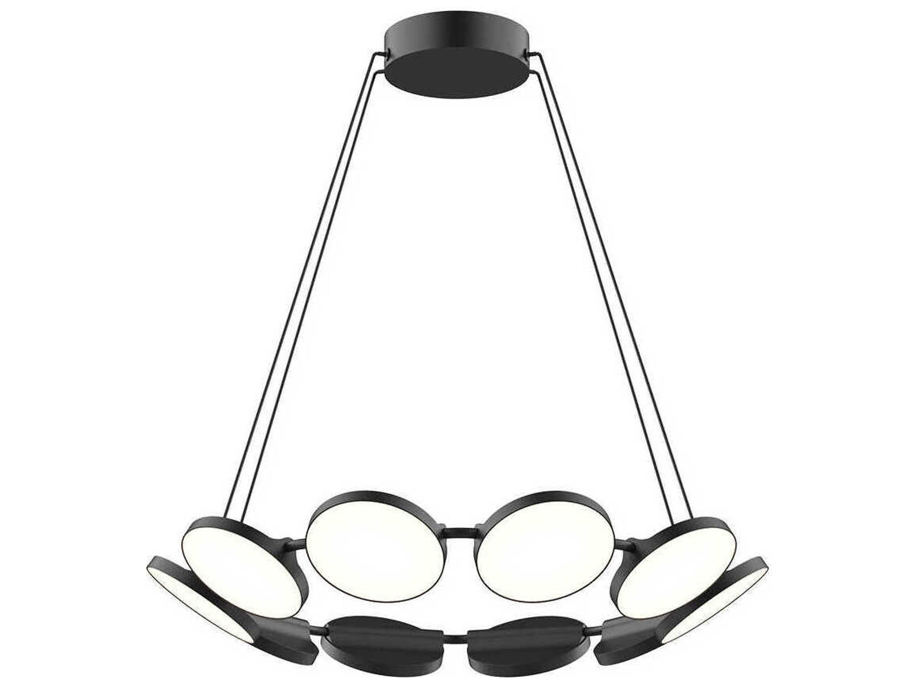 Kuzco Lighting Novel Black Round Chandelier