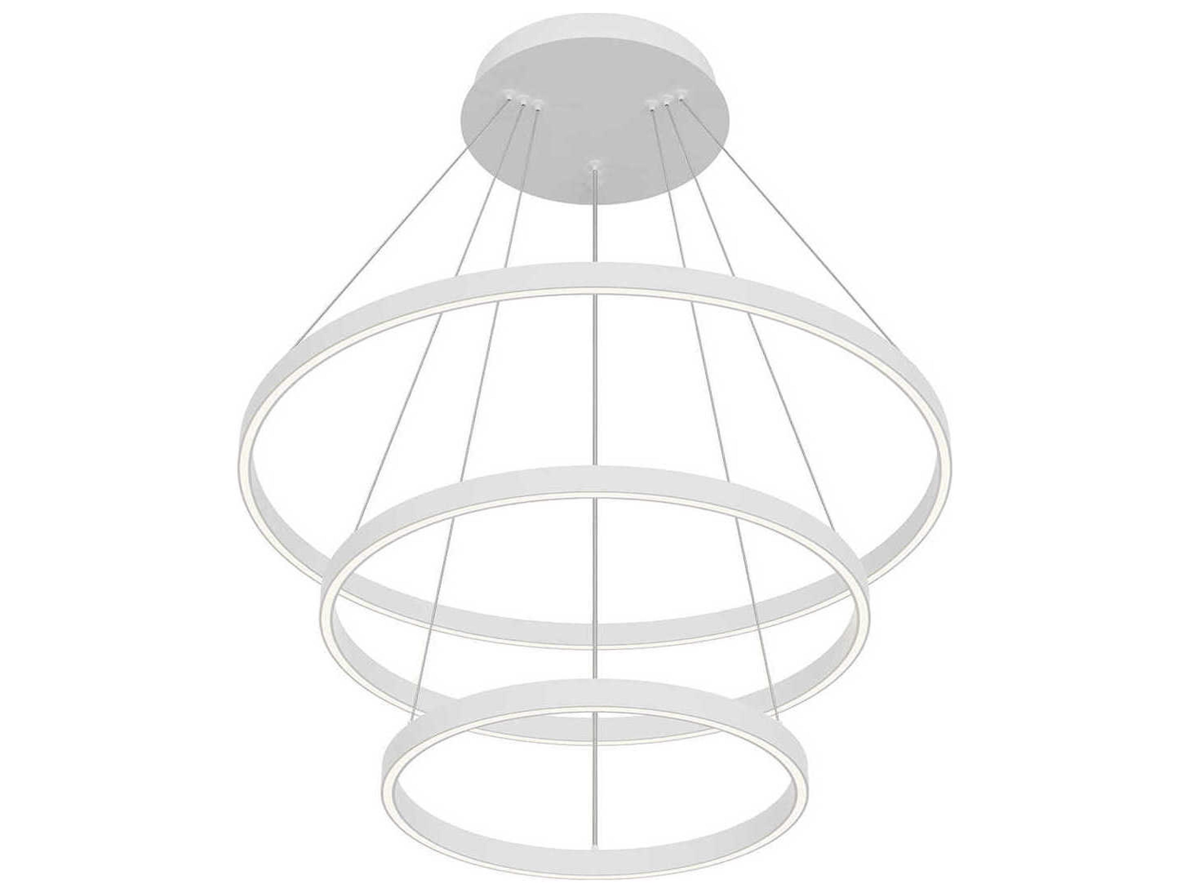 Kuzco Lighting Cerchio White Round Chandelier