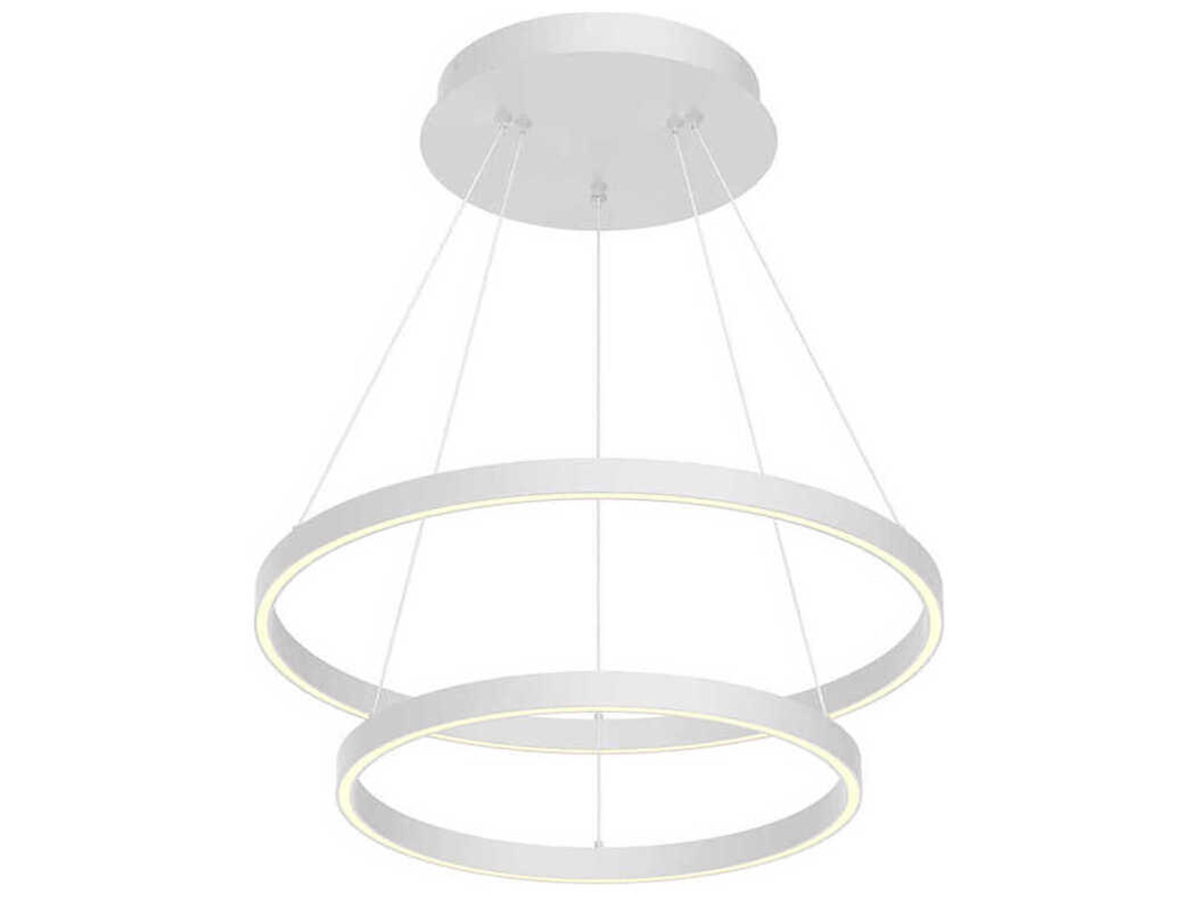 Kuzco Lighting Cerchio White Round Chandelier