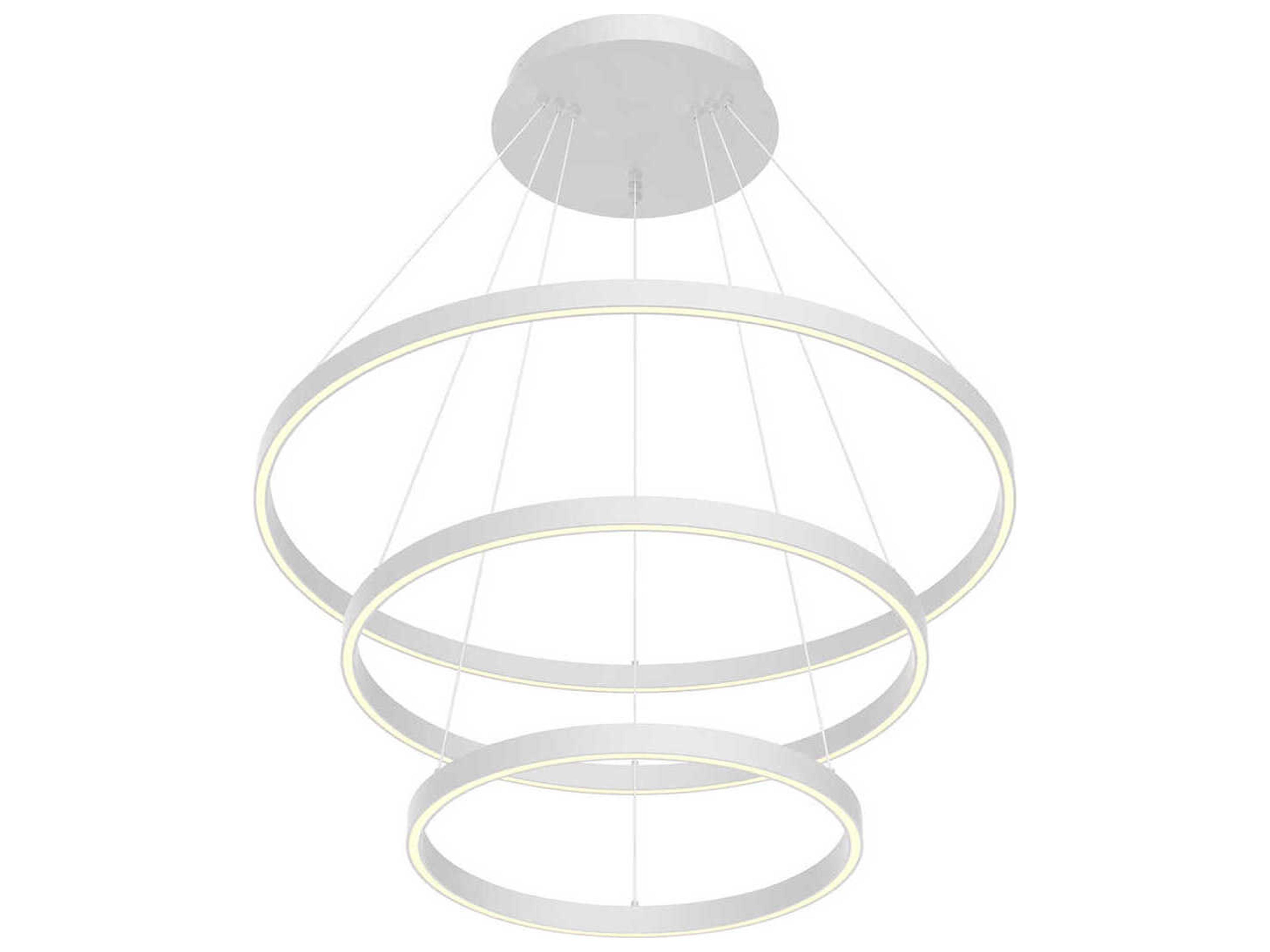 Kuzco Lighting Cerchio White Tiered Chandelier