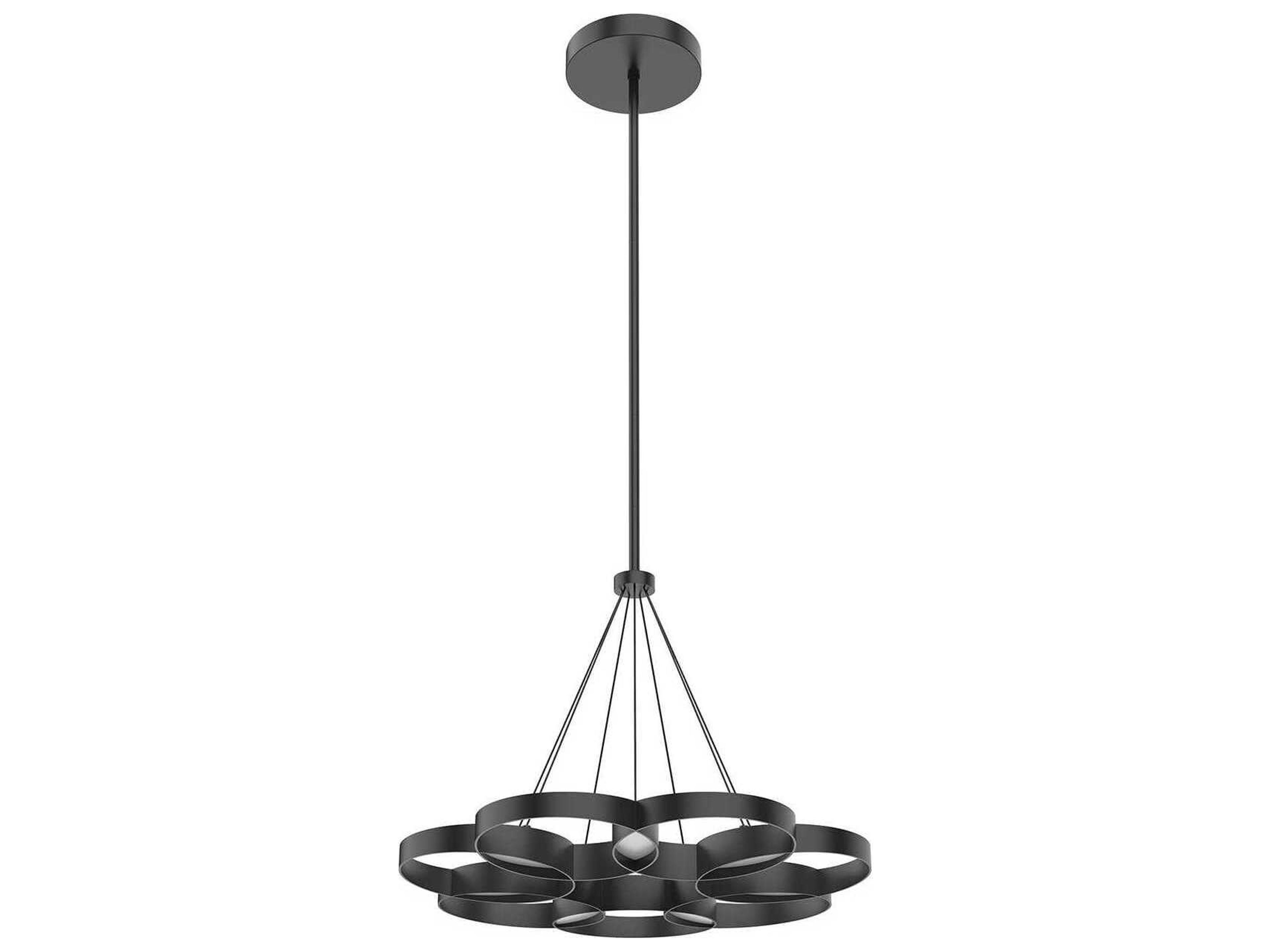 Kuzco Lighting Maestro Black Geometric Chandelier