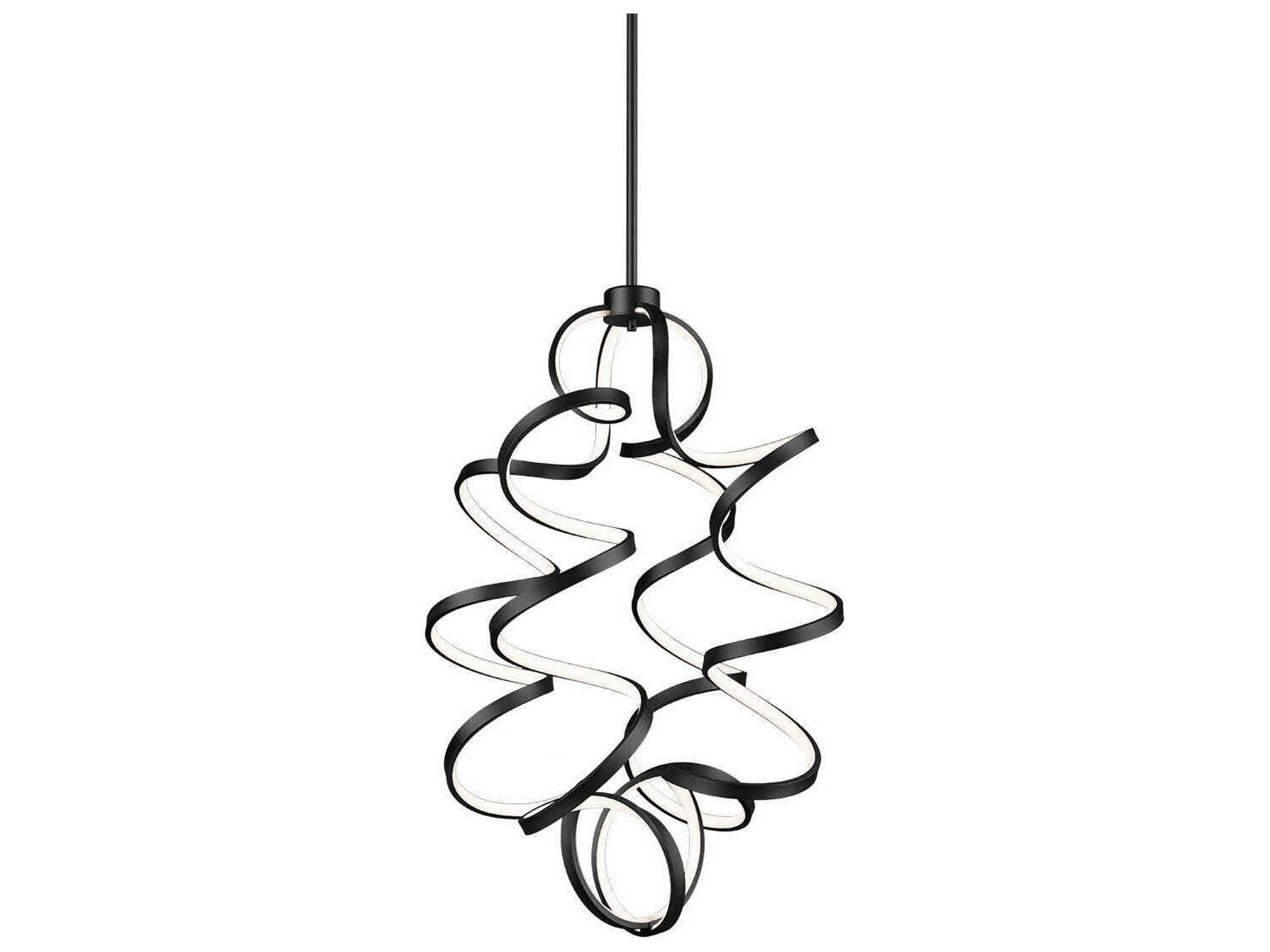 Kuzco Lighting Synergy Black Chandelier