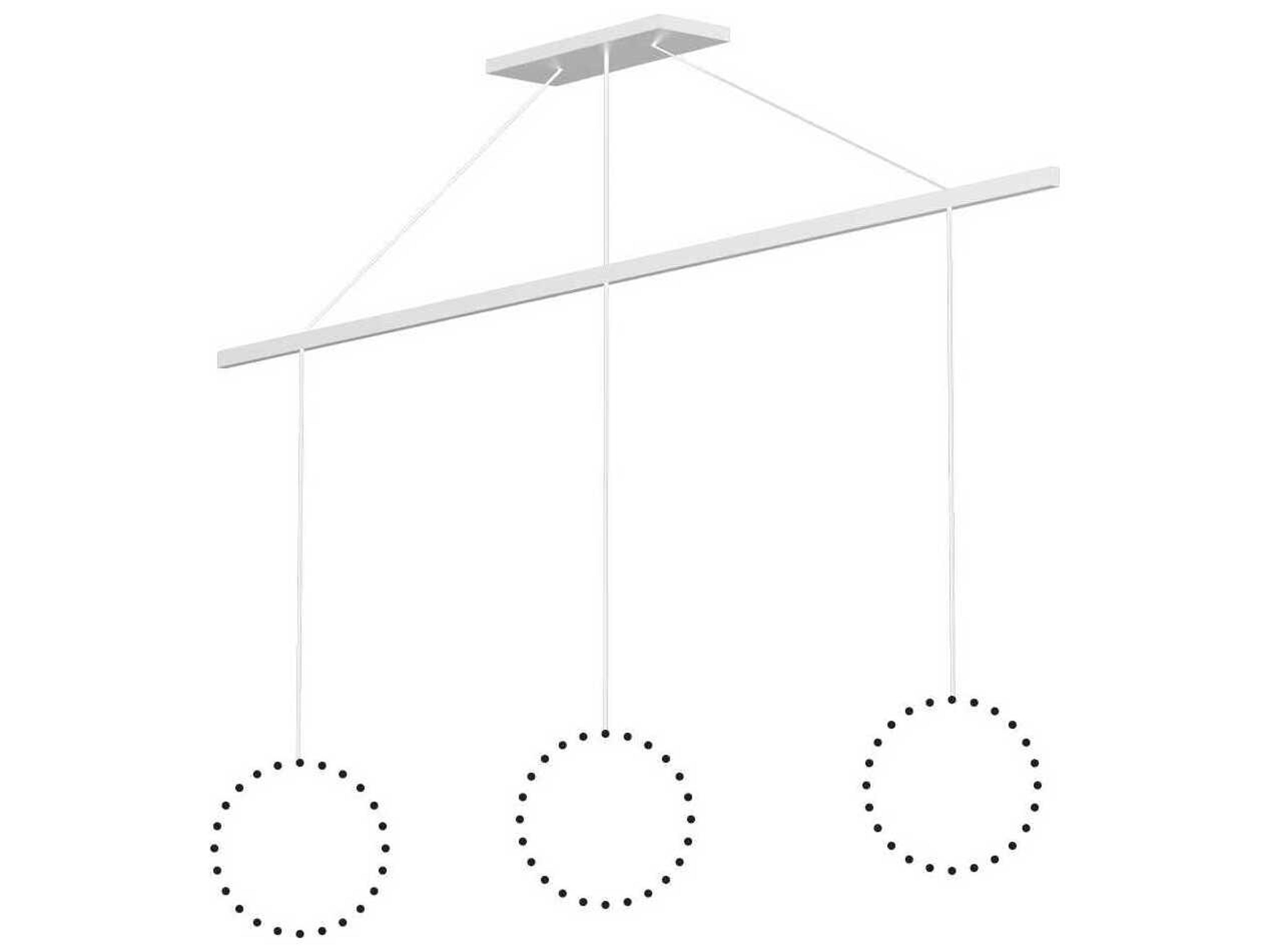 Kuzco Lighting Marquee White Linear Pendant Canopy System