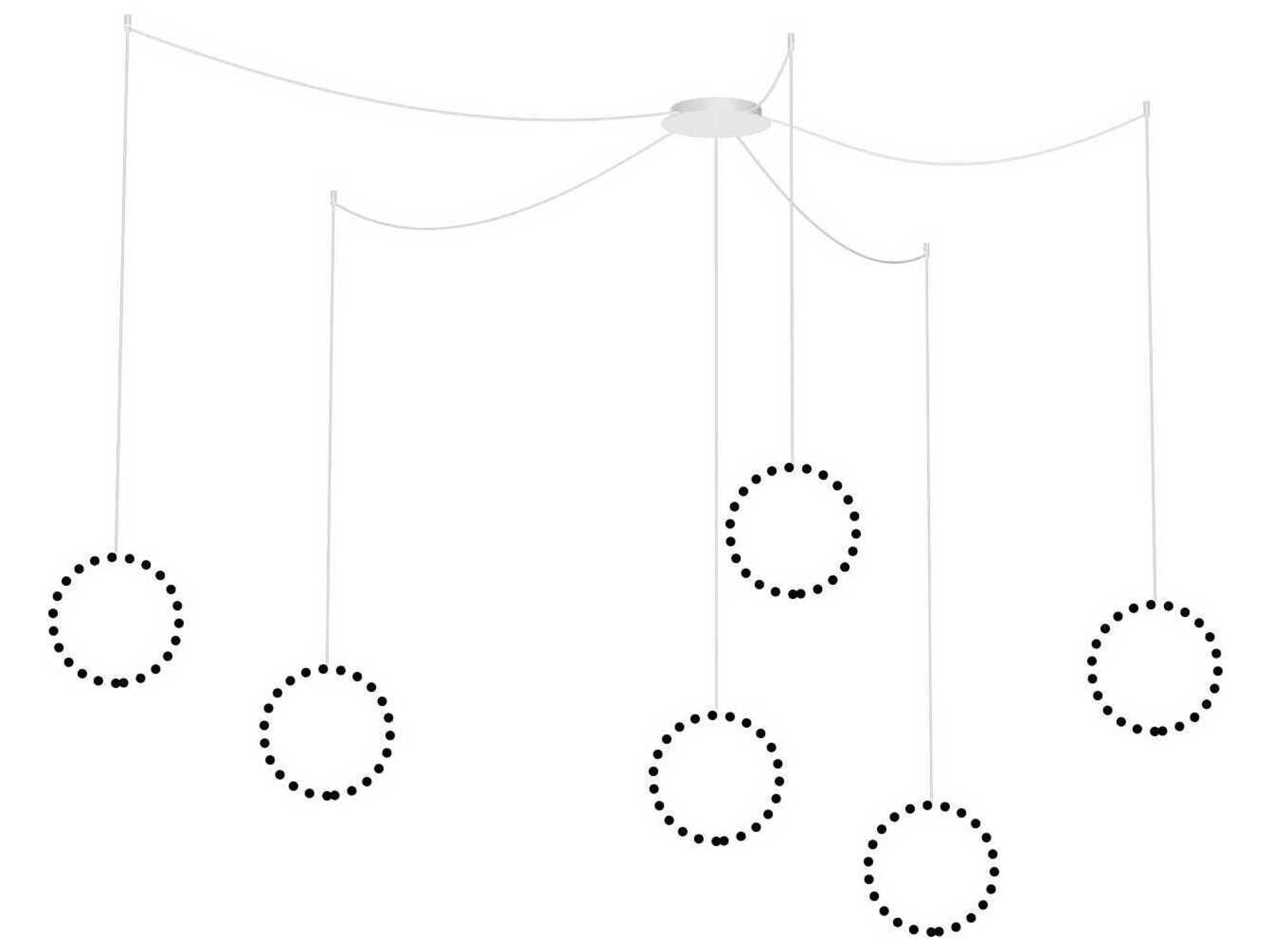 Kuzco Lighting Marquee White Multi Pendant Canopy System