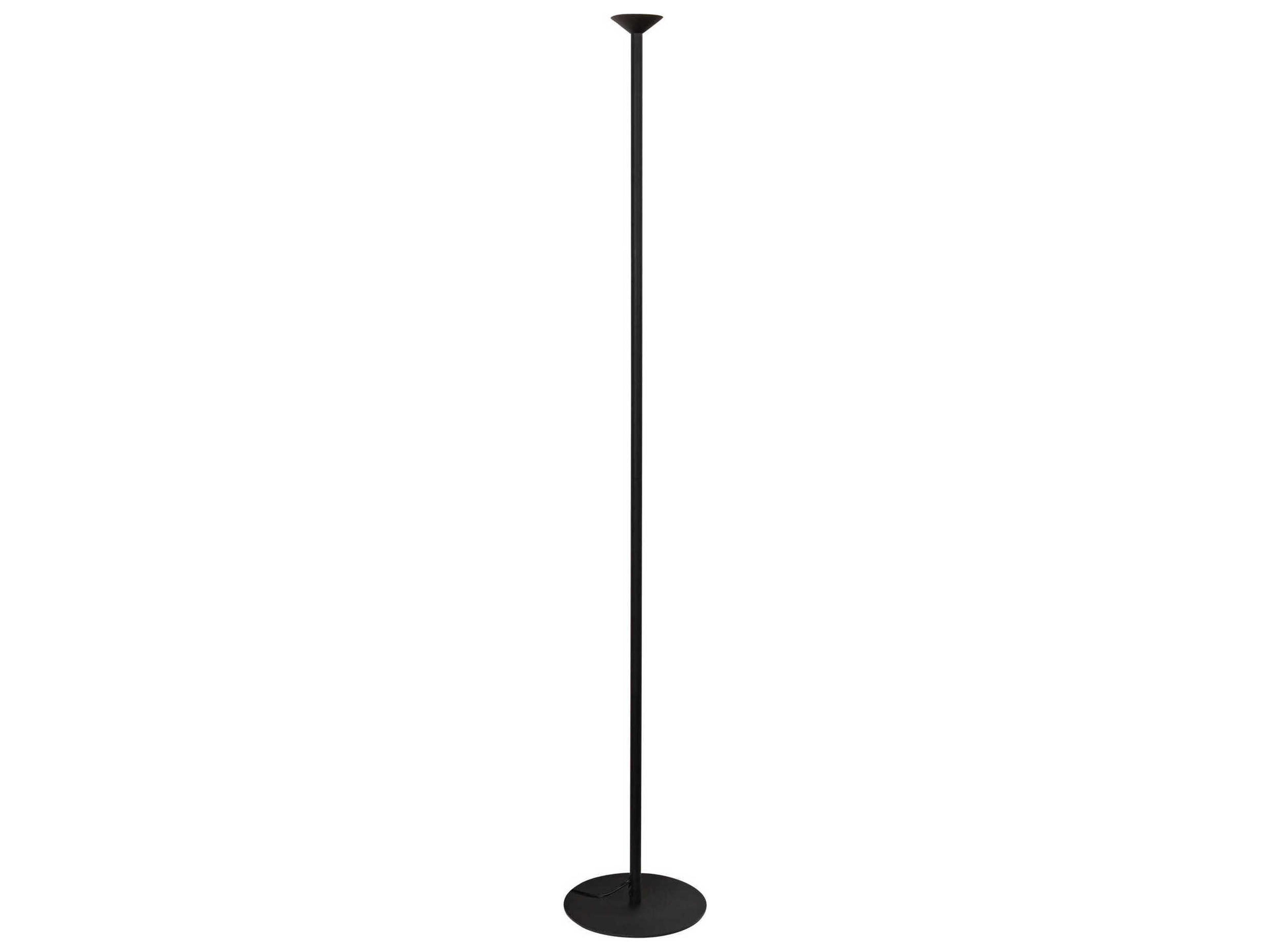 Kuzco Lighting Valor Black Clear Glass Floor Lamp