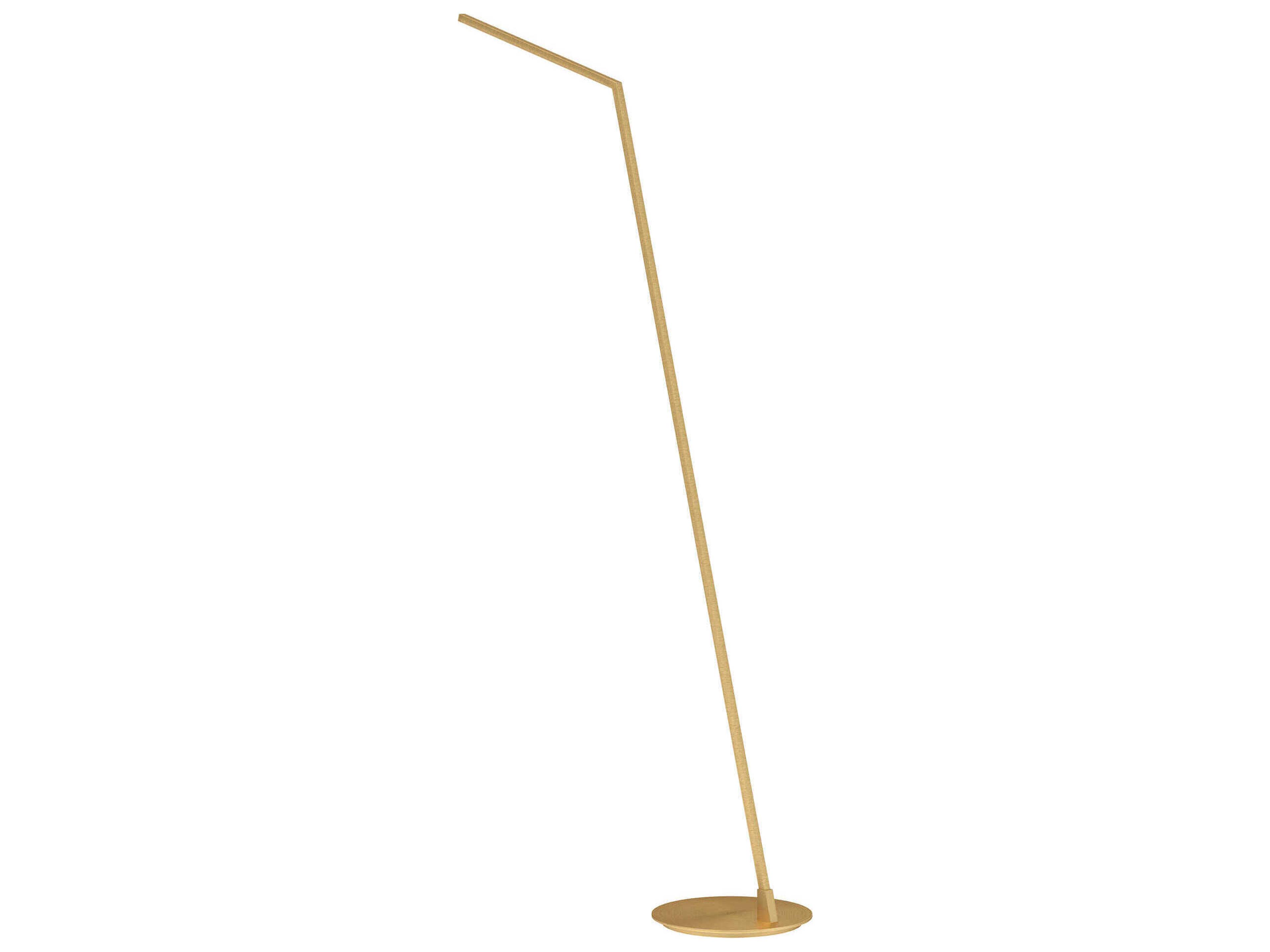 Kuzco Lighting Miter Brushed Gold Floor Lamp