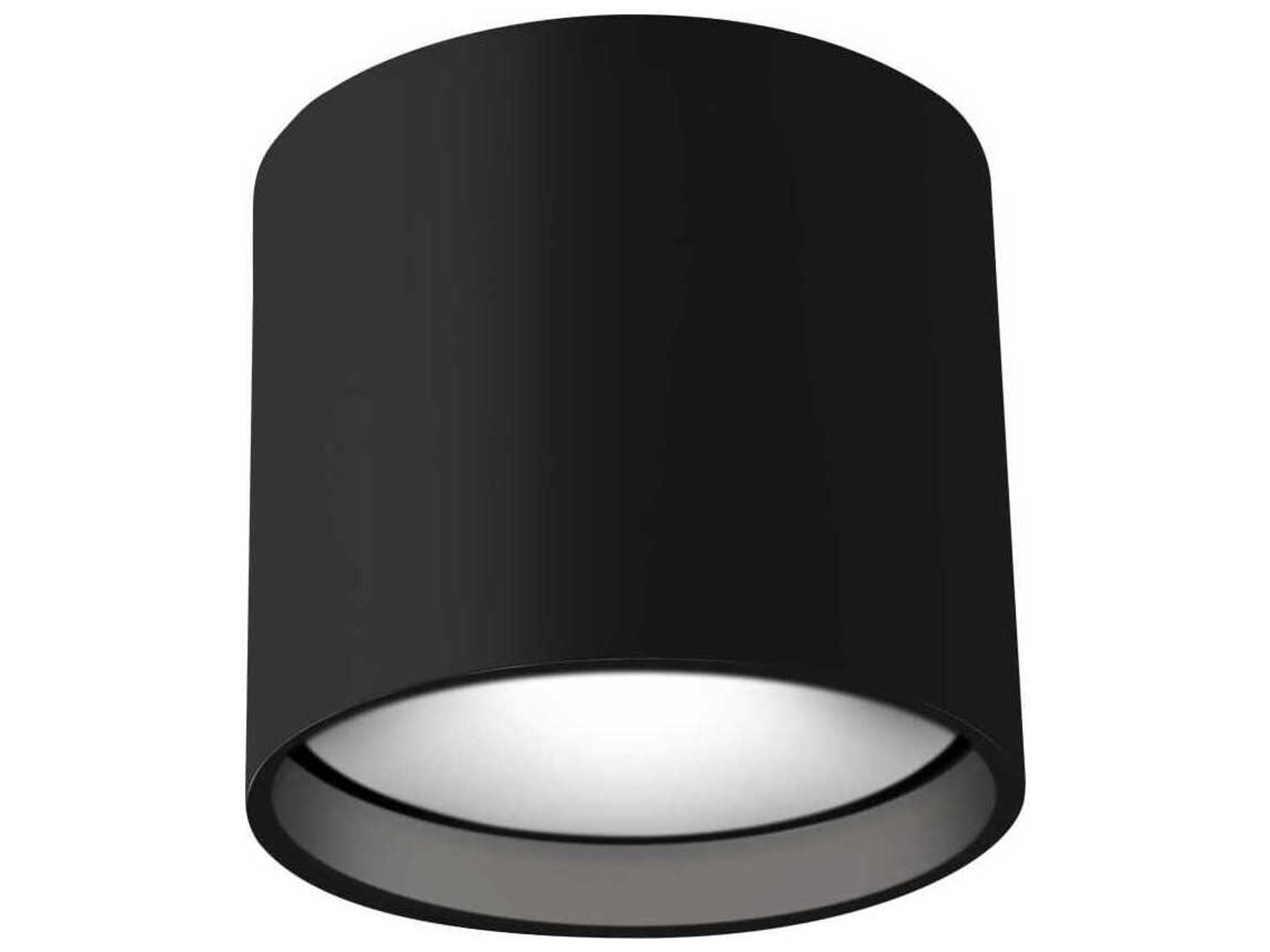 Kuzco Lighting Falco Black Cylinder Flush Mount