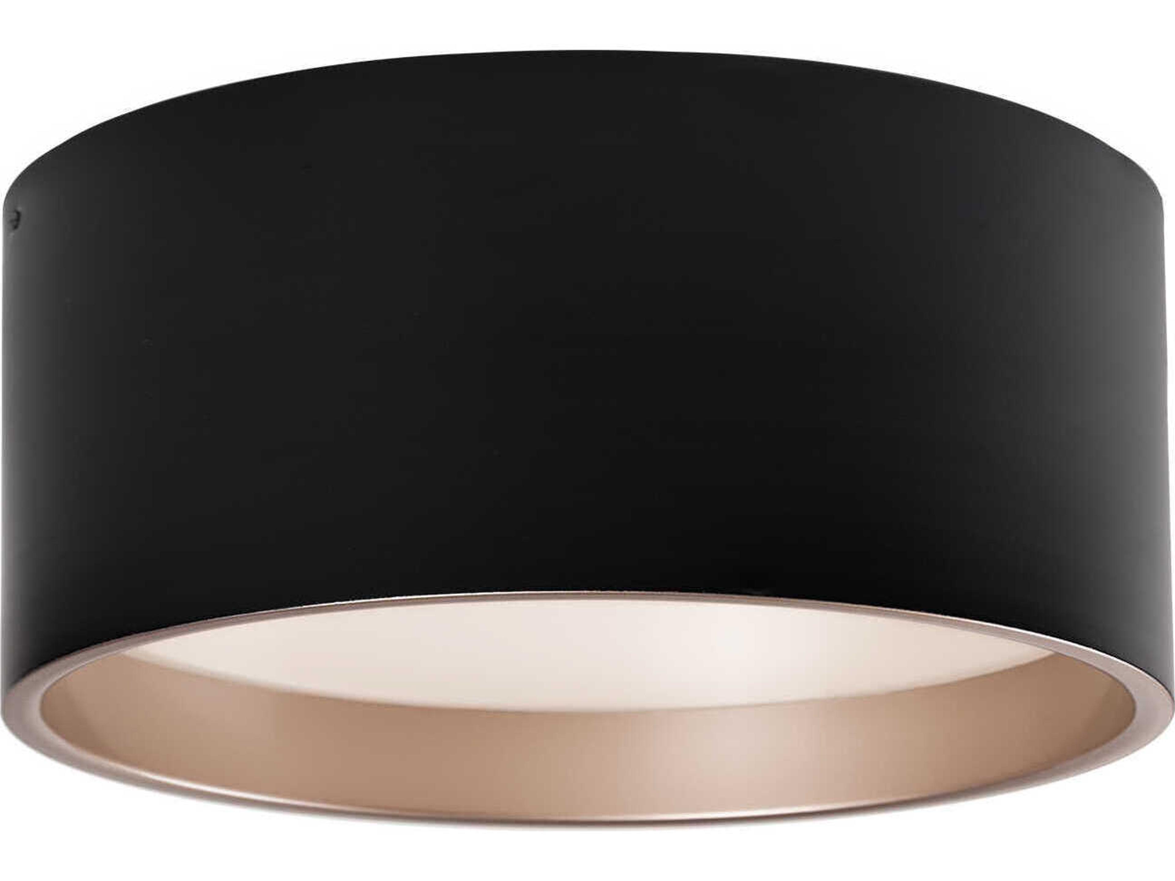Kuzco Lighting Mousinni Black Round Flush Mount