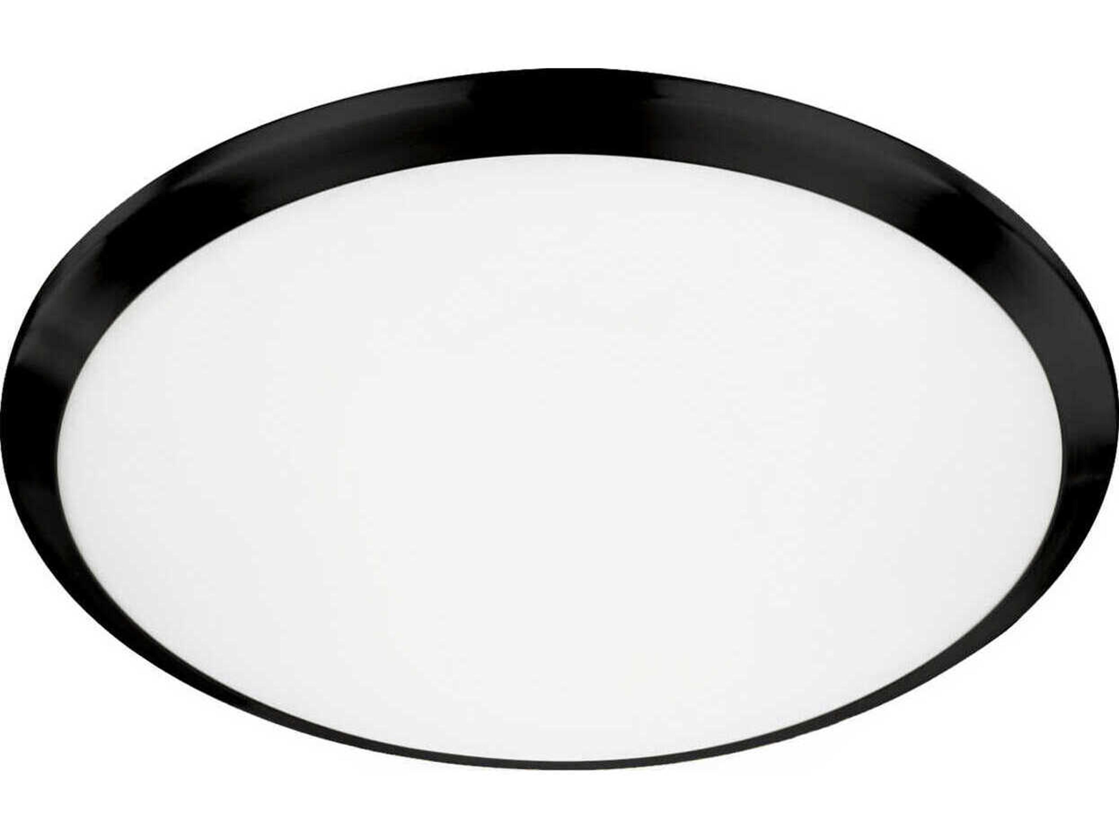 Kuzco Lighting Malta Black Round Flush Mount