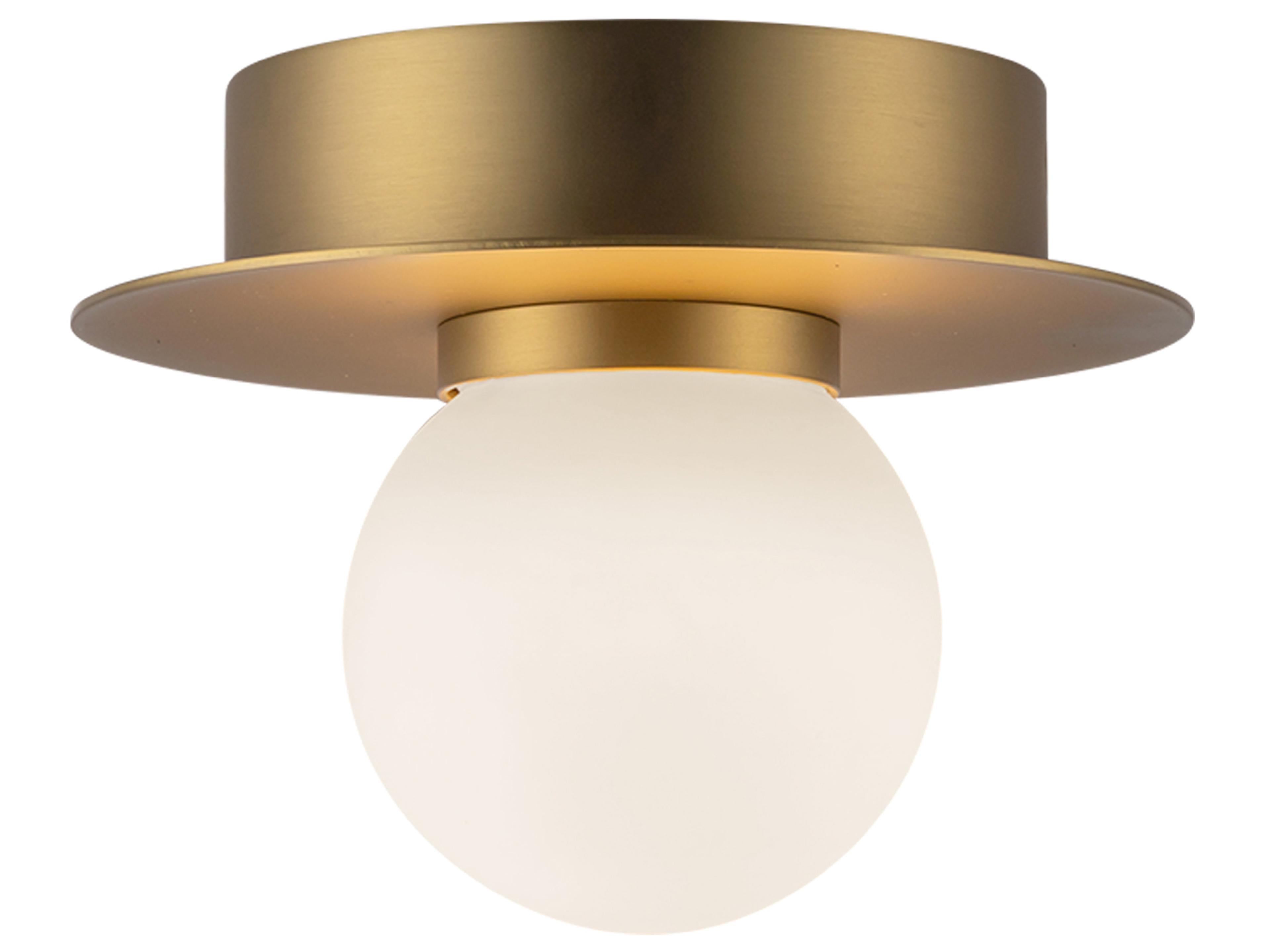 Kuzco Lighting Elixir Brushed Gold Globe Flush Mount