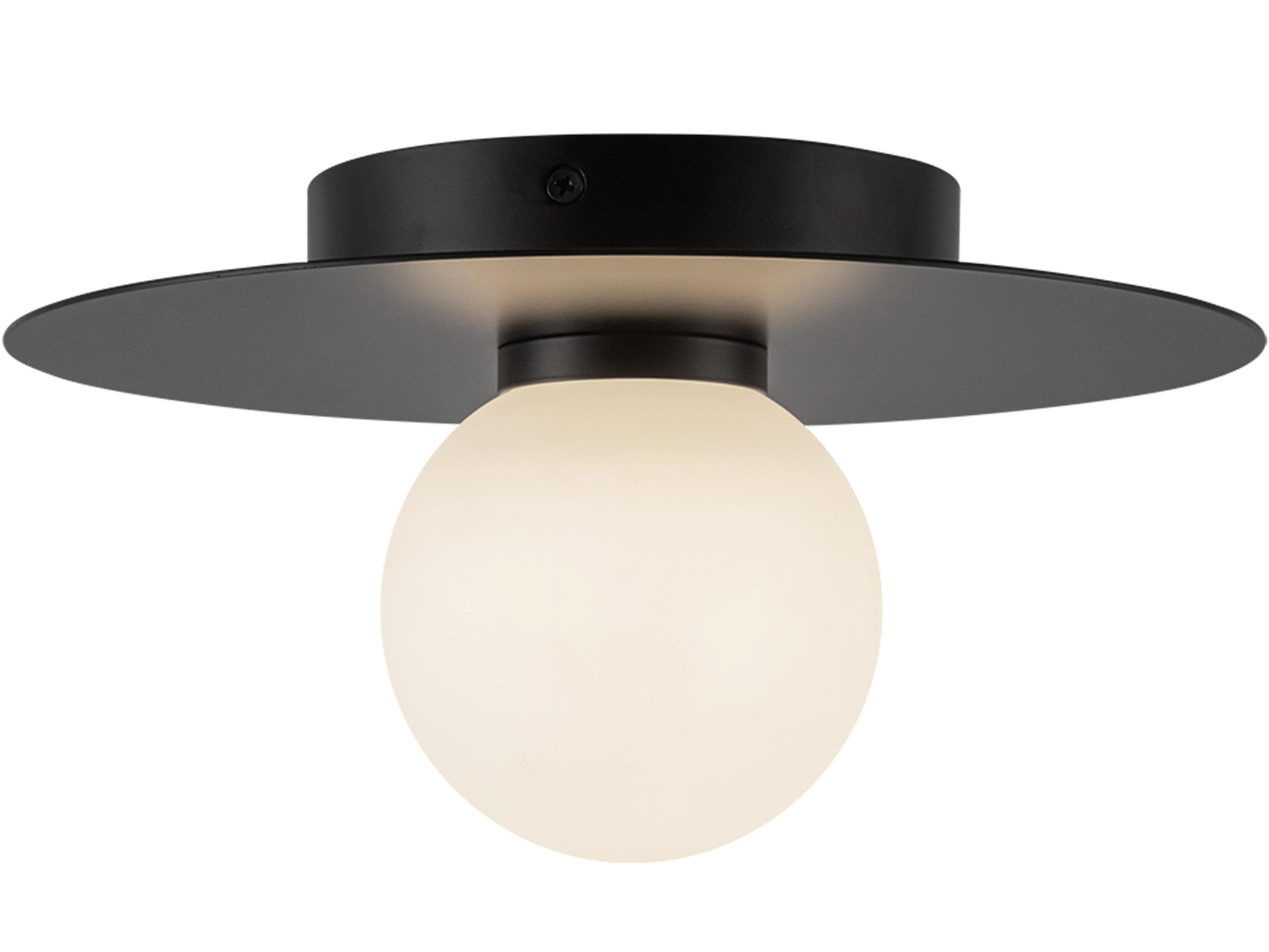 Kuzco Lighting Elixir Black Globe Flush Mount