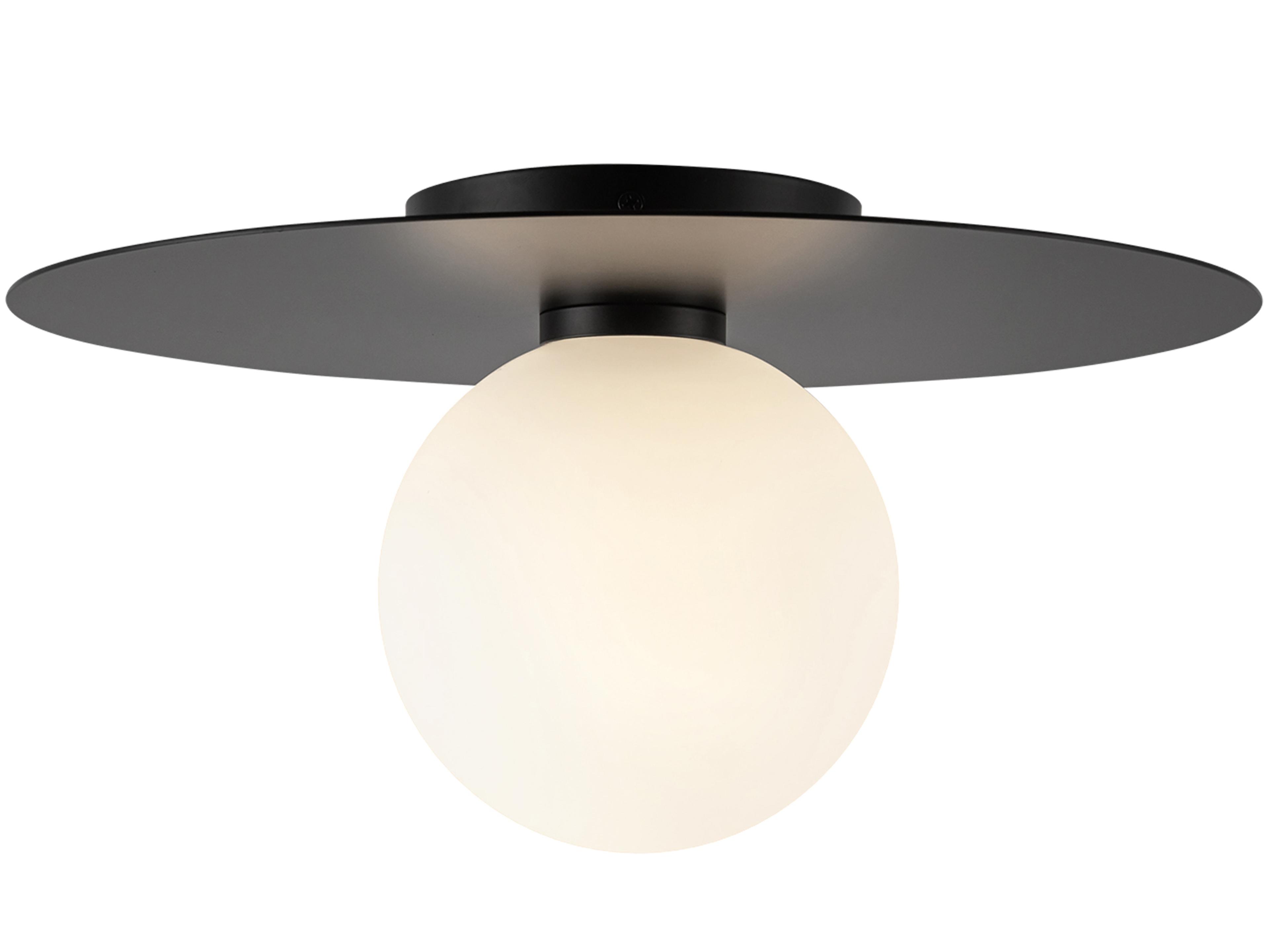 Kuzco Lighting Elixir Black Globe Flush Mount