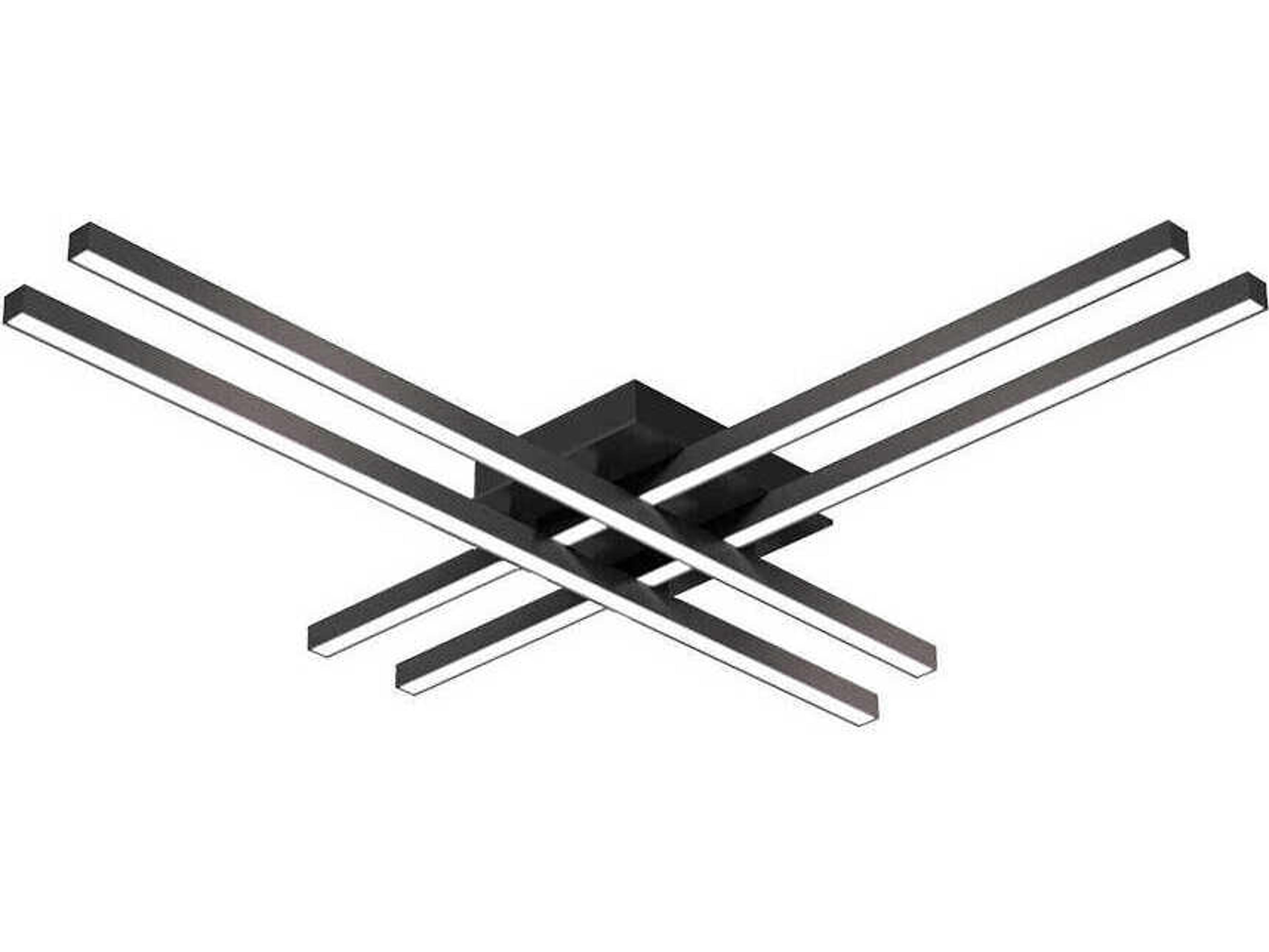 Kuzco Lighting Vega Minor Black Linear Flush Mount