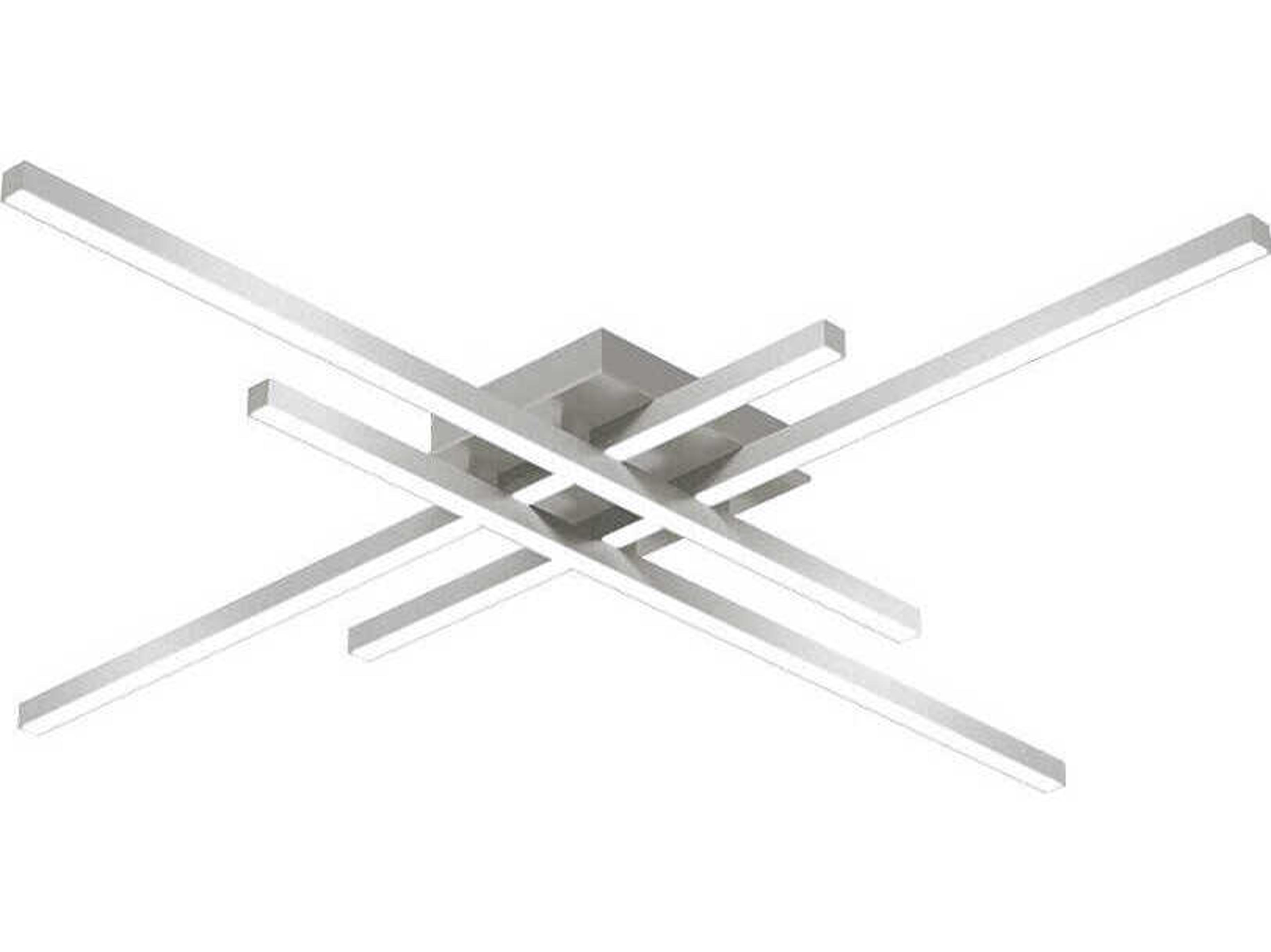 Kuzco Lighting Vega Minor Brushed Nickel Linear Flush Mount