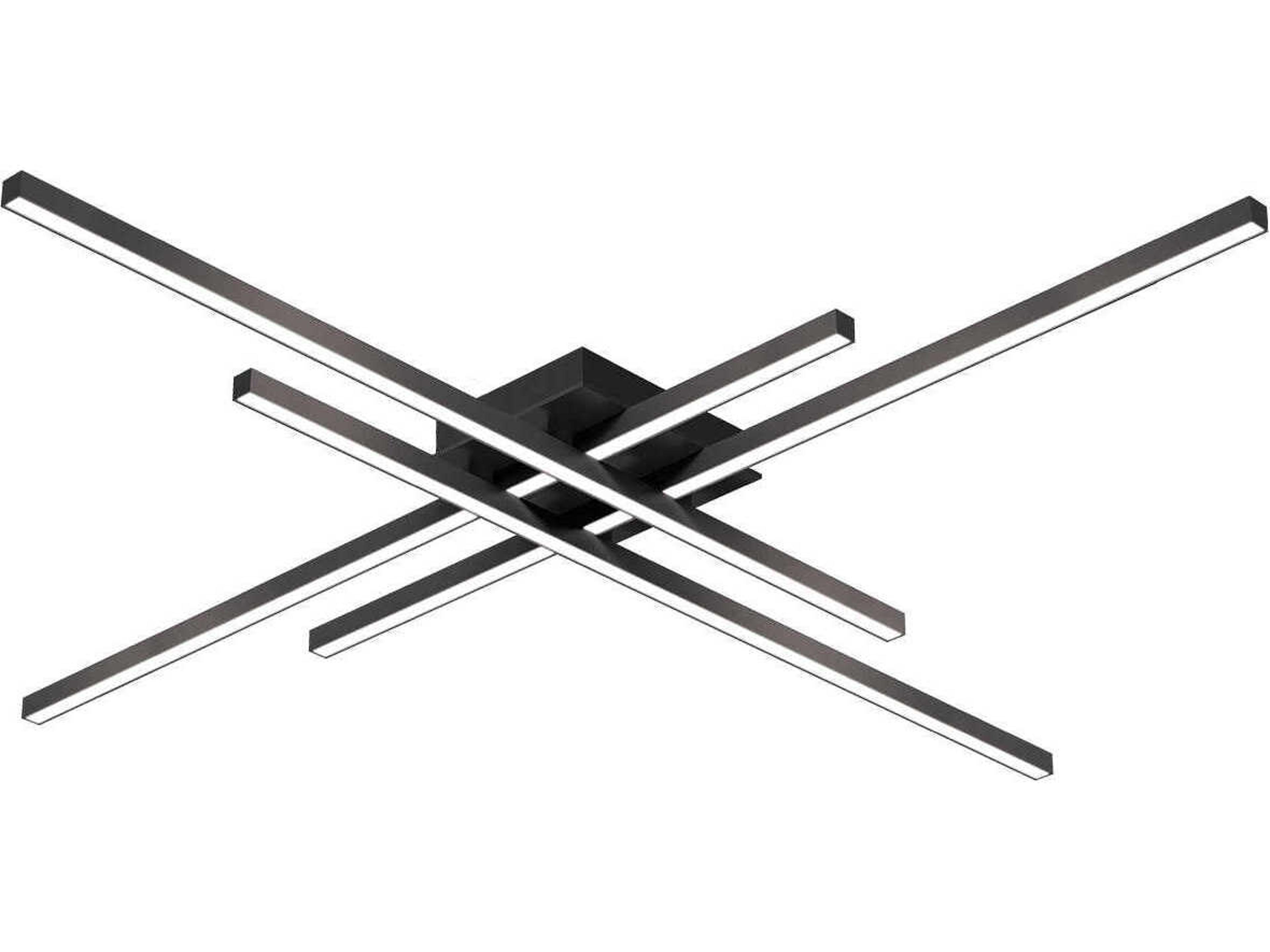 Kuzco Lighting Vega Minor Black Linear Flush Mount