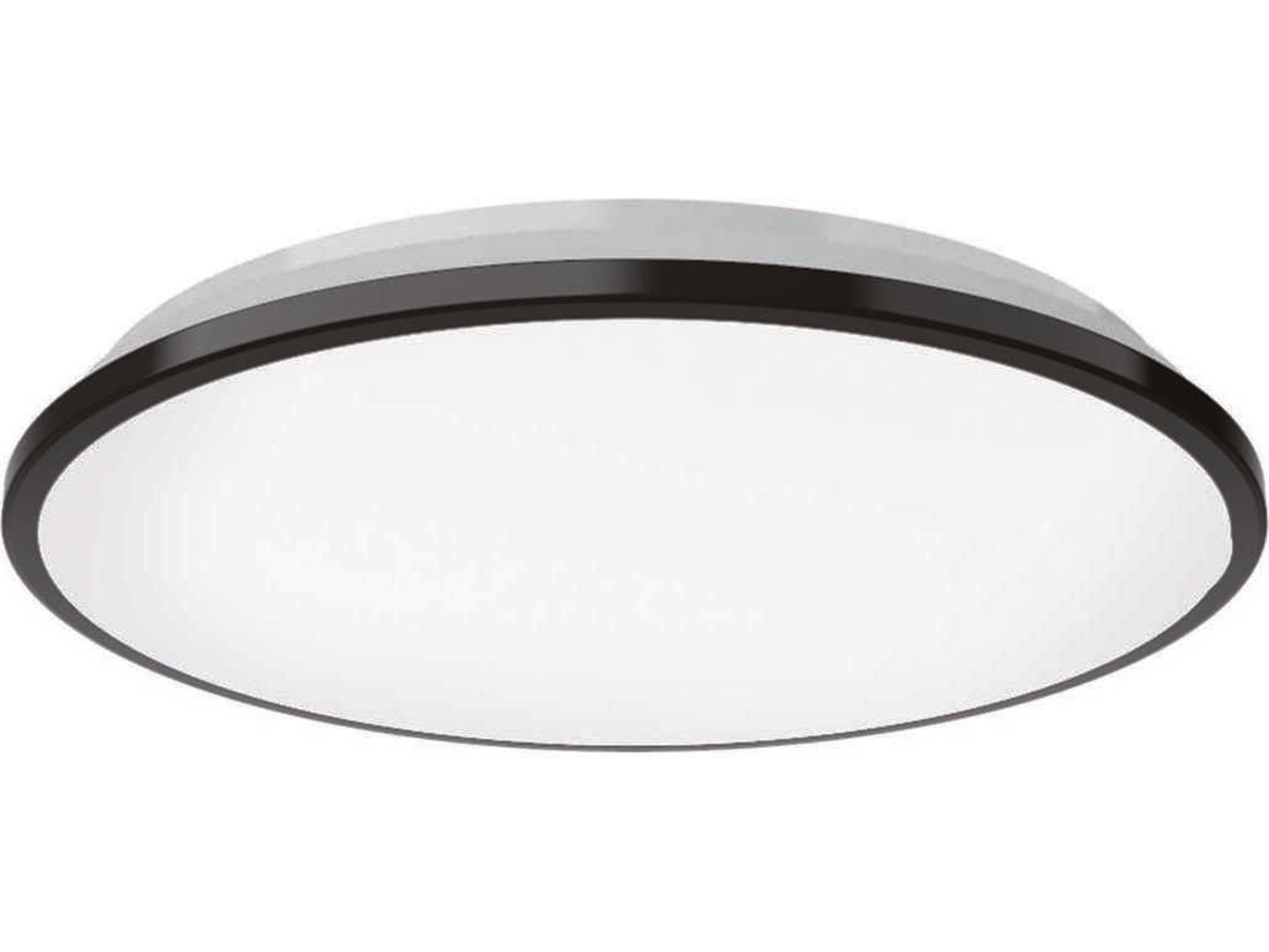 Kuzco Lighting Brook Black Round Flush Mount