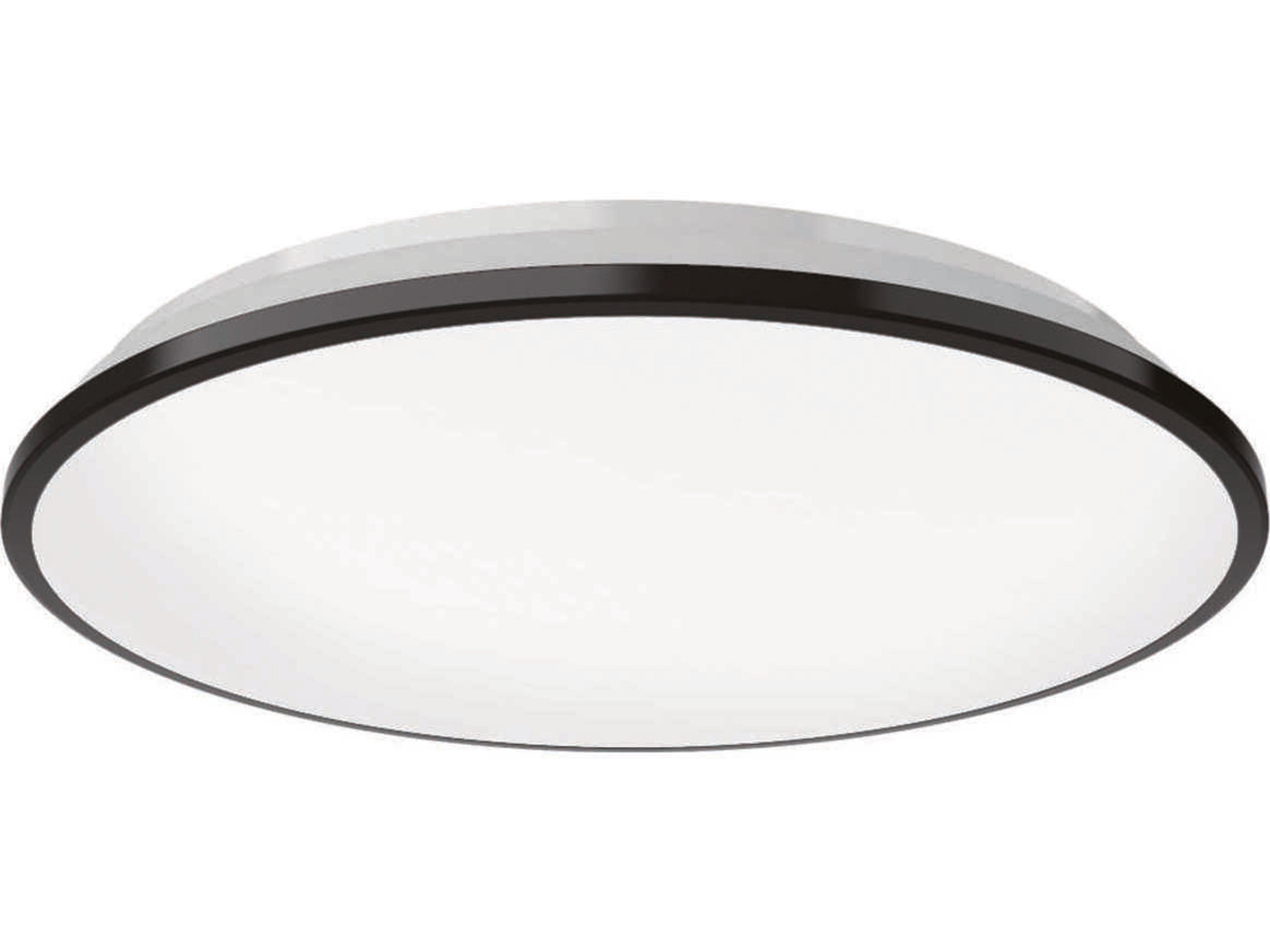 Kuzco Lighting Brook Black Round Flush Mount