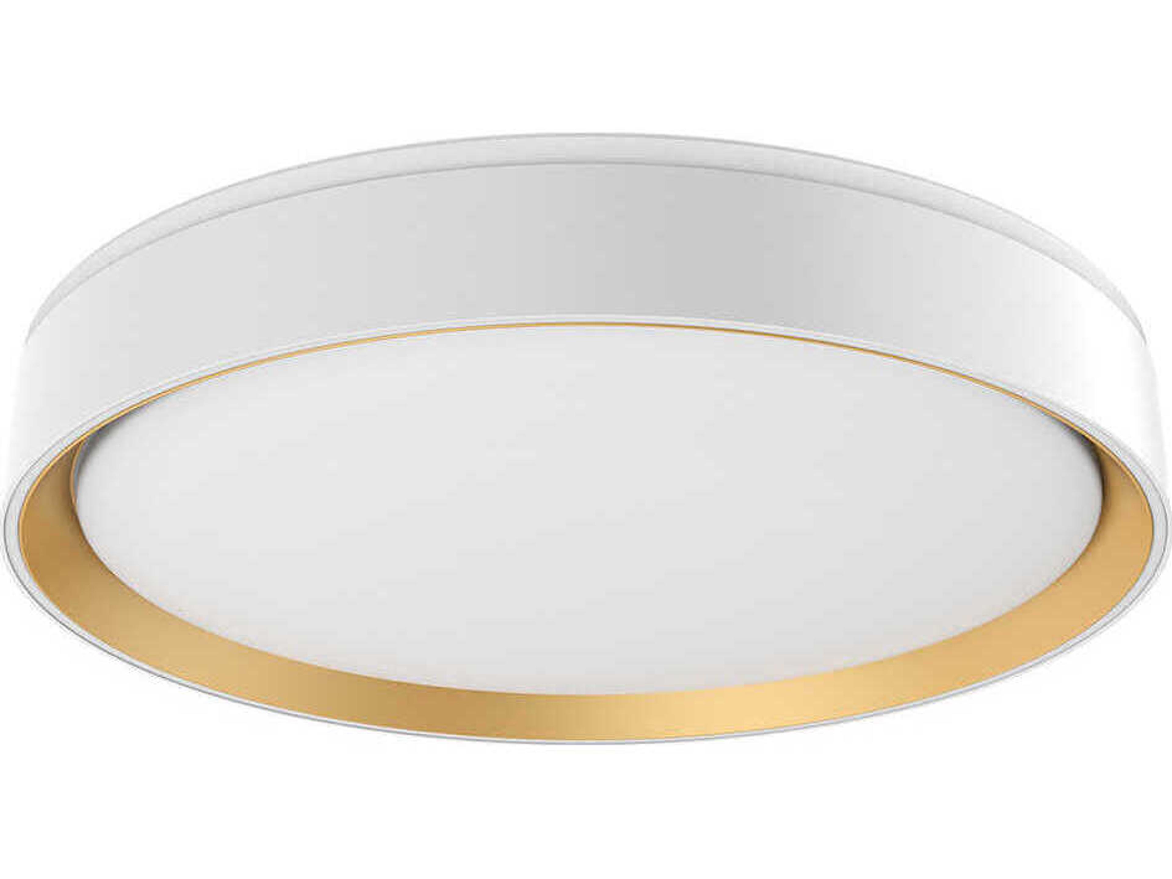 Kuzco Lighting Essex White Gold Round Flush Mount