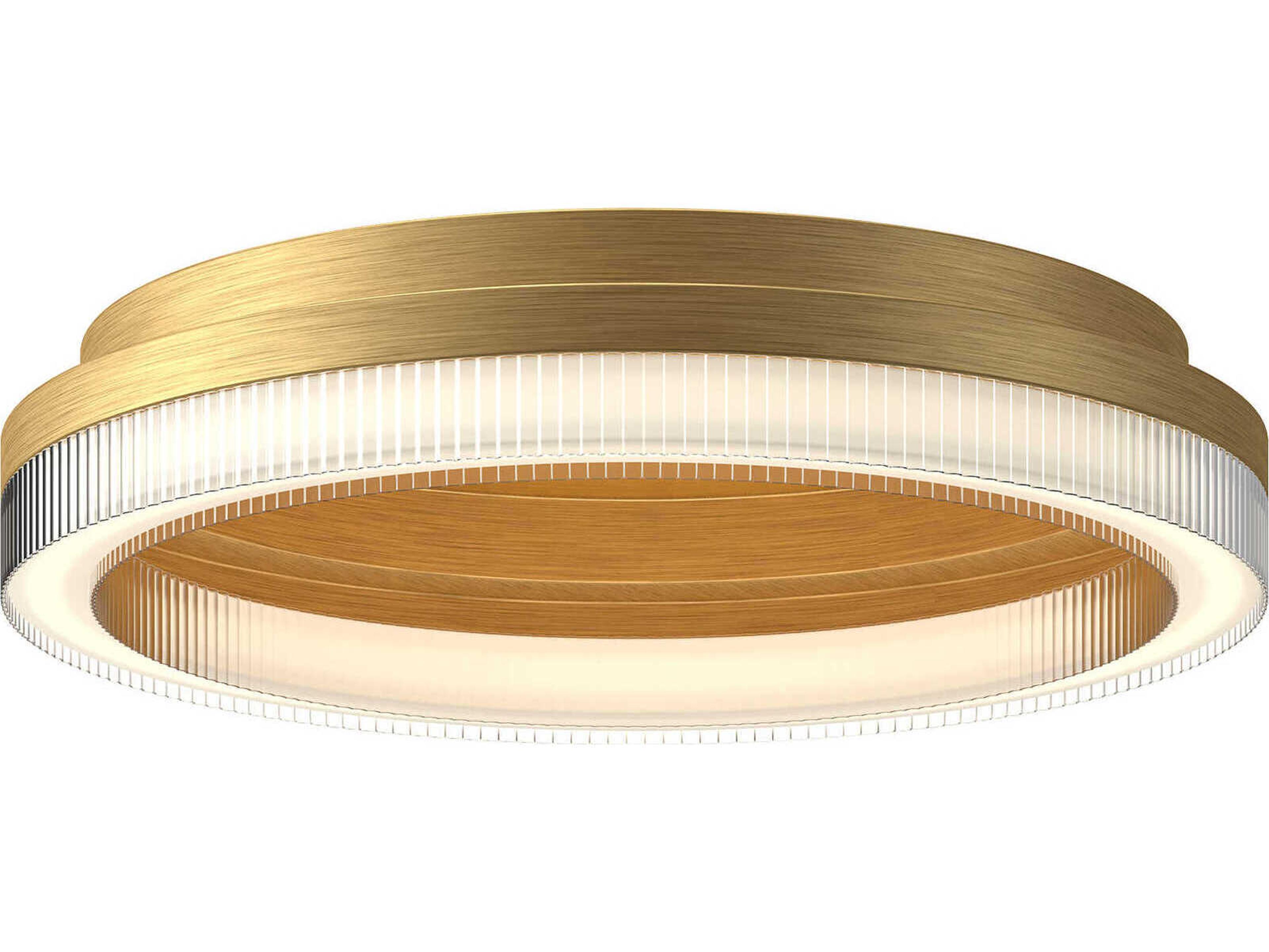 Kuzco Lighting Calix Brushed Gold Round Flush Mount
