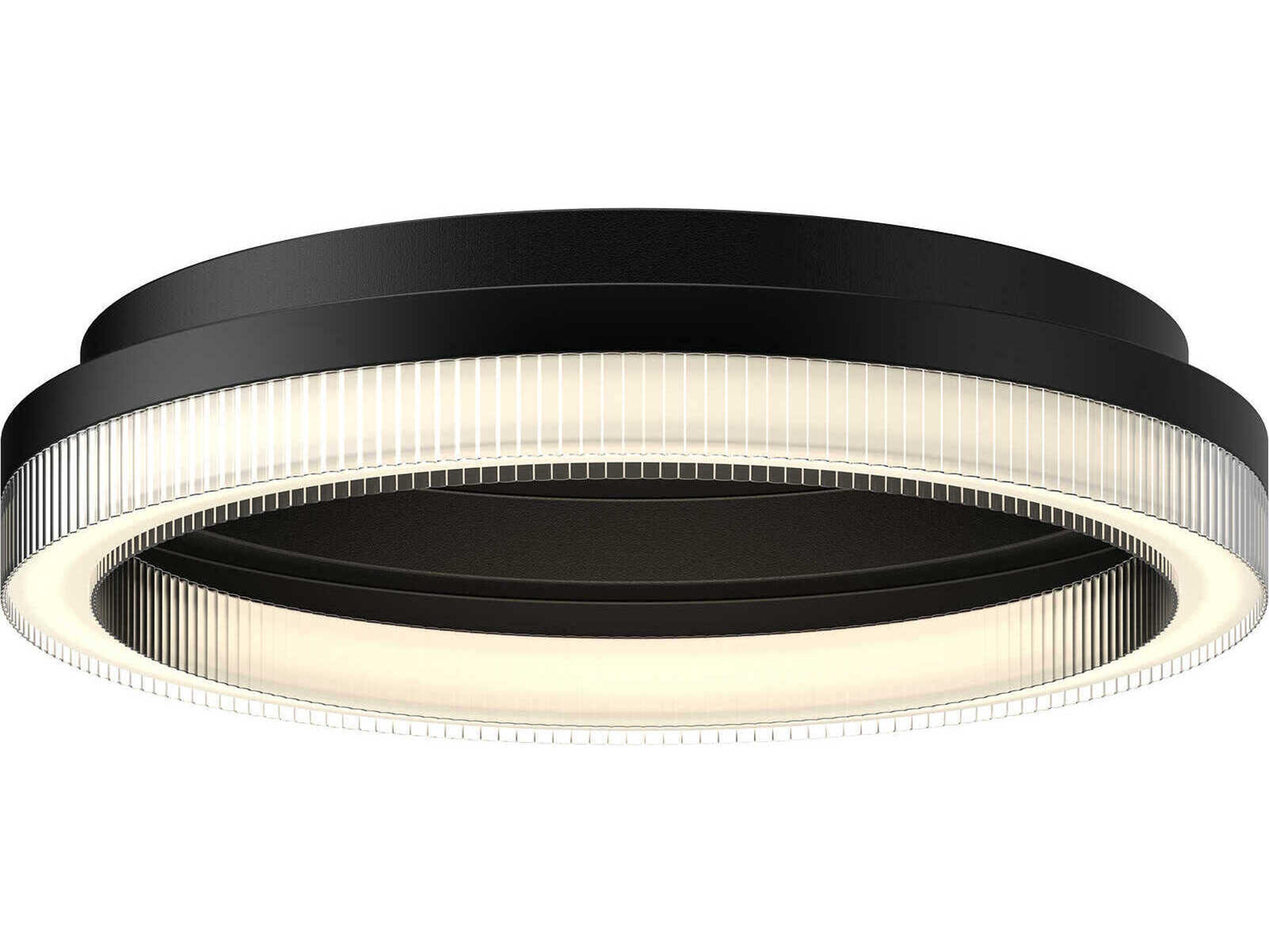 Kuzco Lighting Calix Black Round Flush Mount