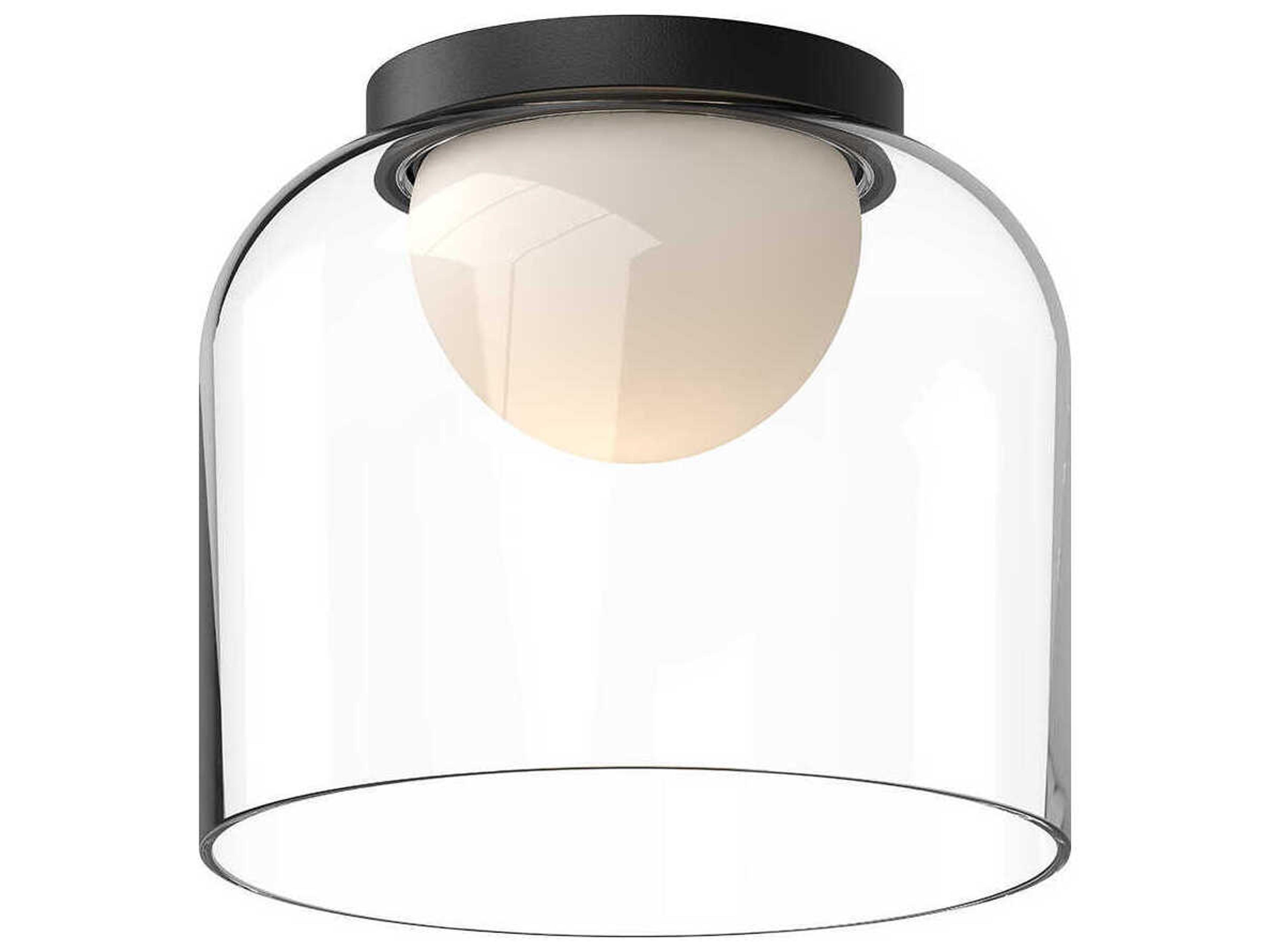 Kuzco Lighting Cedar Black Dome Flush Mount